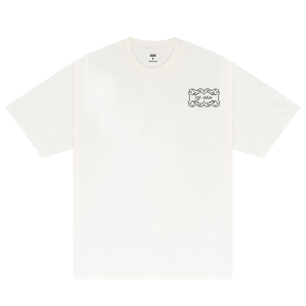 Off White Lace Label Reg T-Shirt