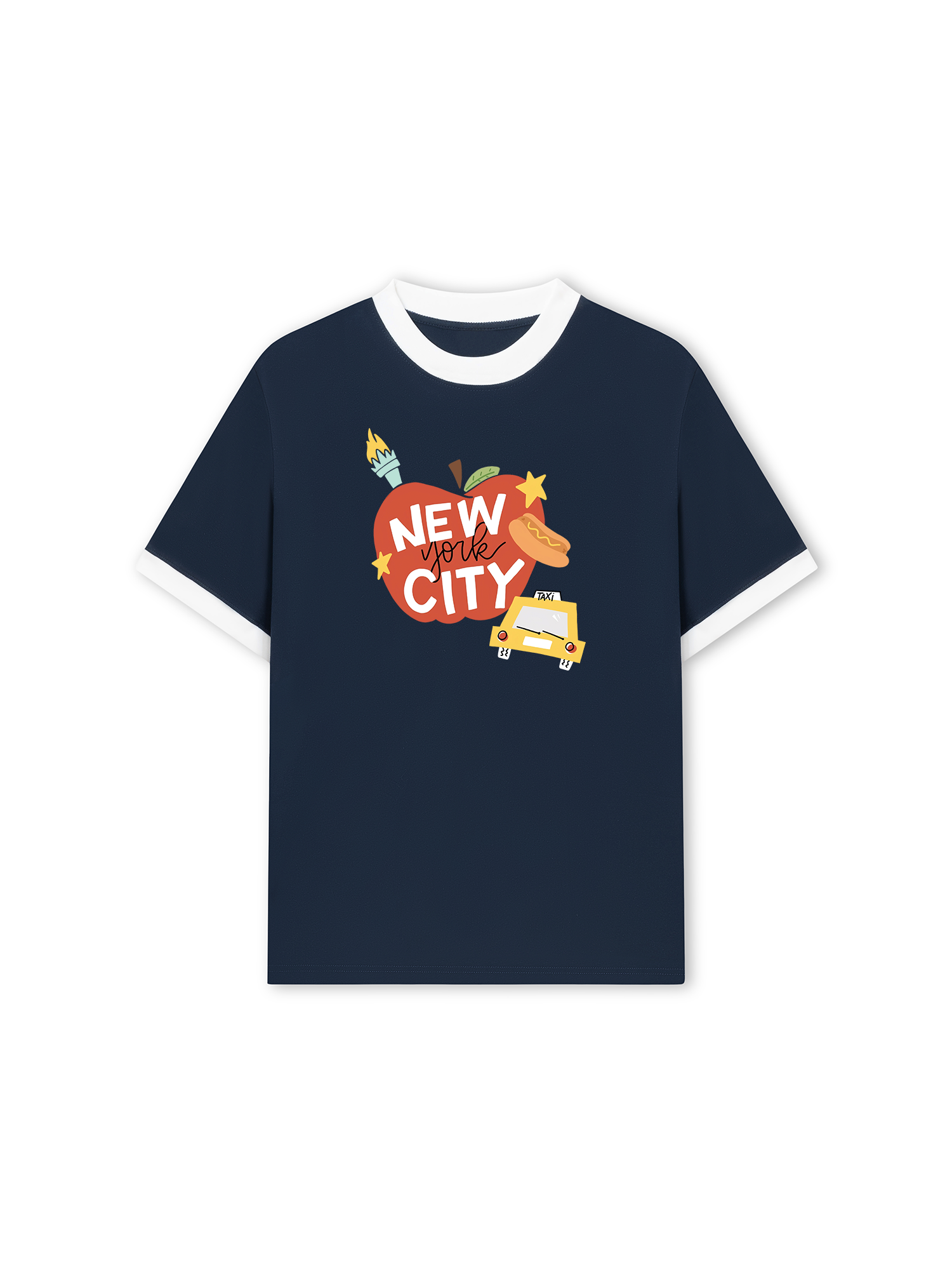 Áo Thun Ringer Relaxed Fit City New York