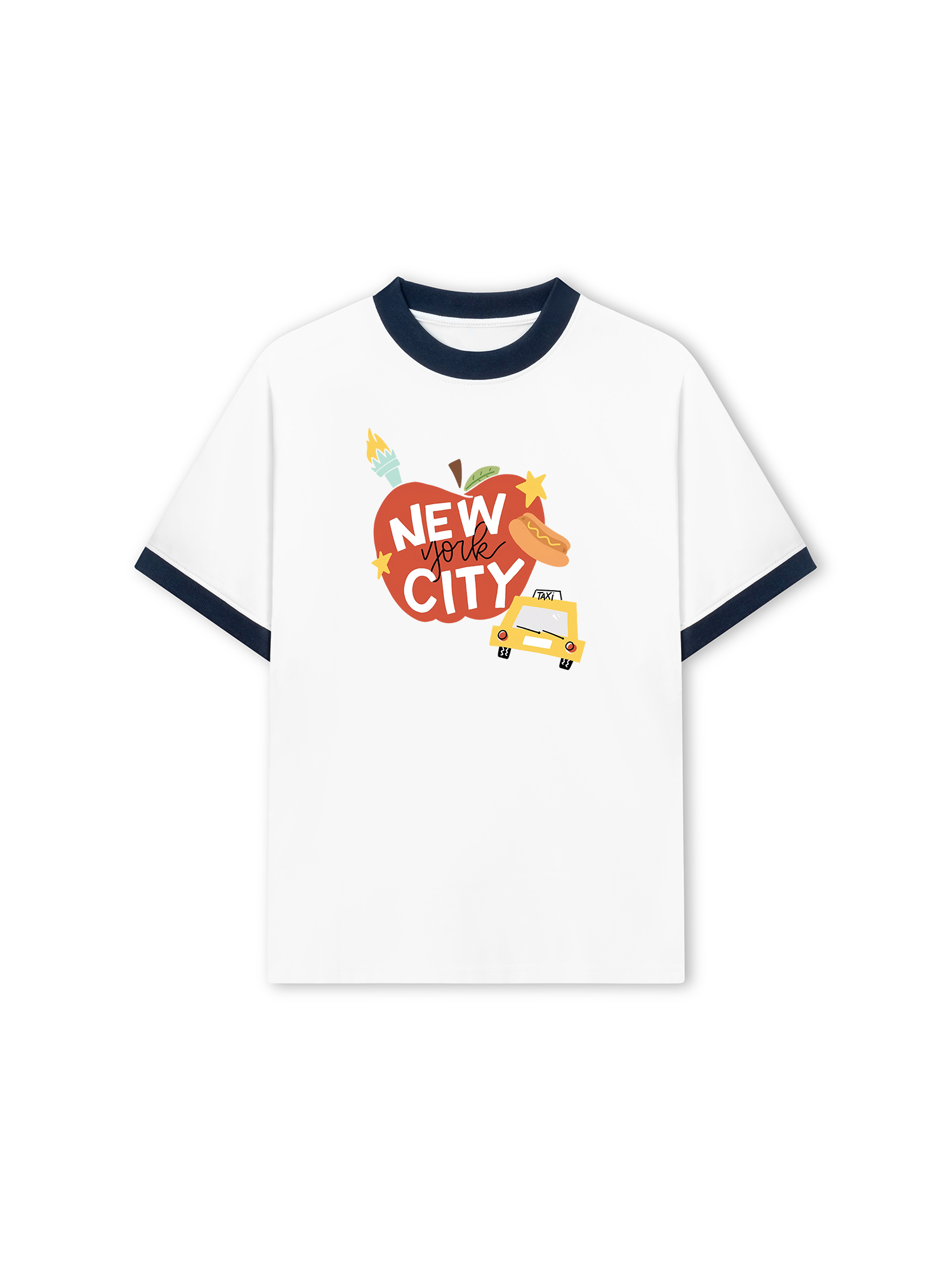 Áo Thun Ringer Relaxed Fit City New York