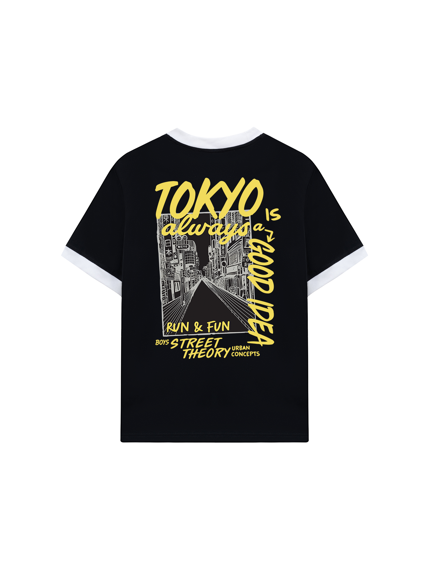 Áo Thun Ringer Relaxed Fit Cotton Tokyo Always Is A Good Idea