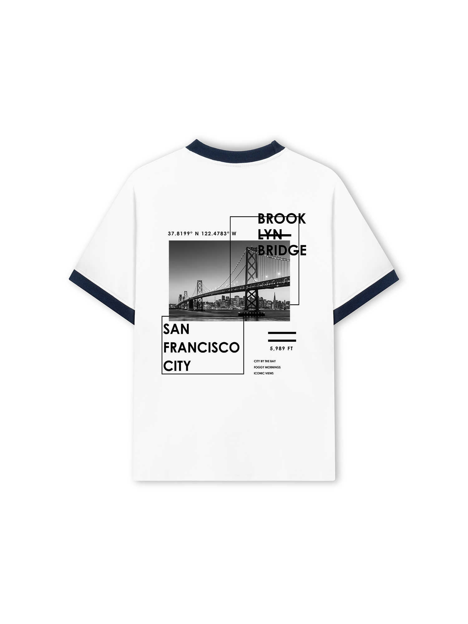 Áo Thun Ringer Relaxed Fit City SAN FRANCISCO