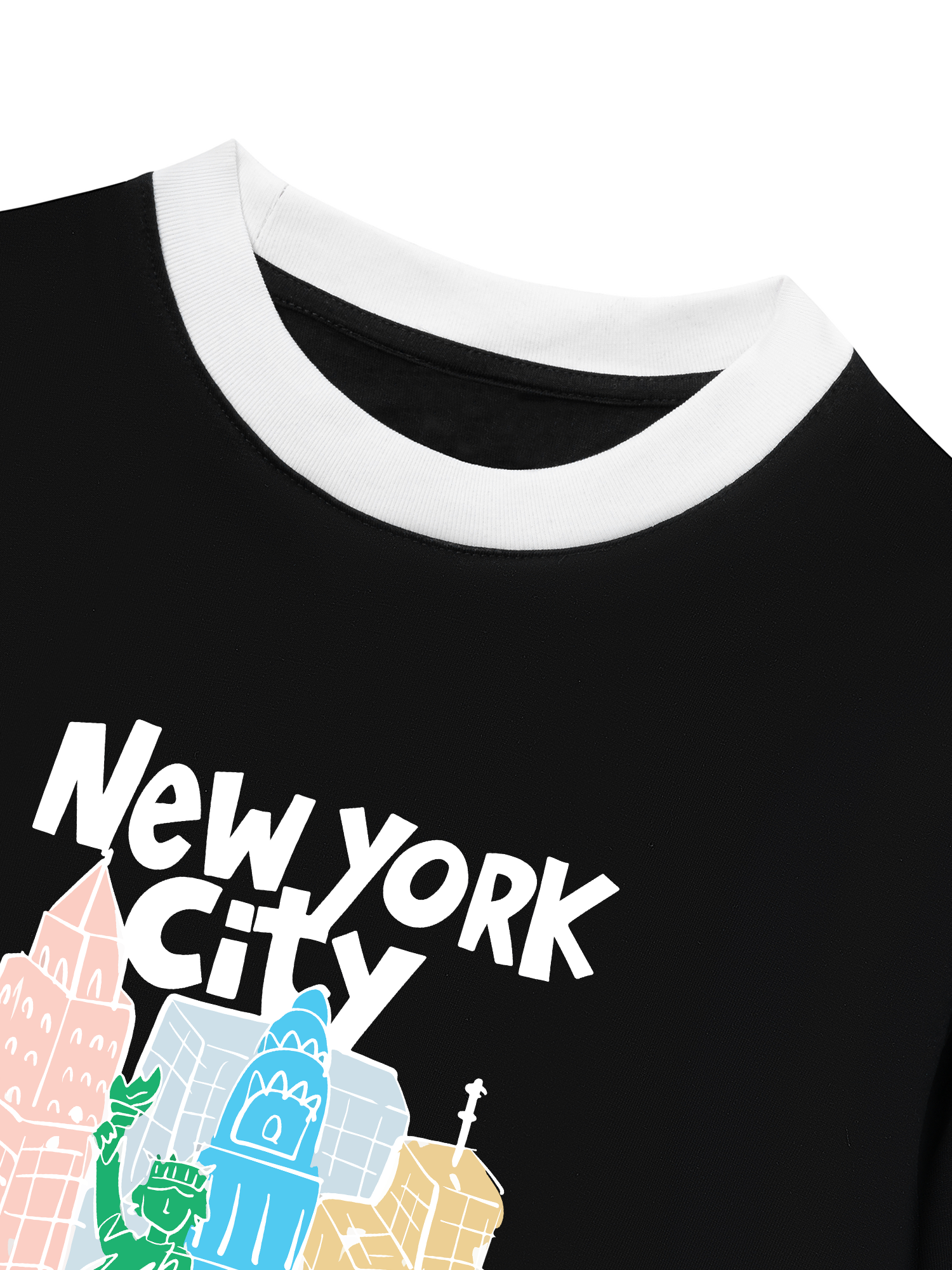 Áo Thun Ringer Relaxed Fit City New York Art