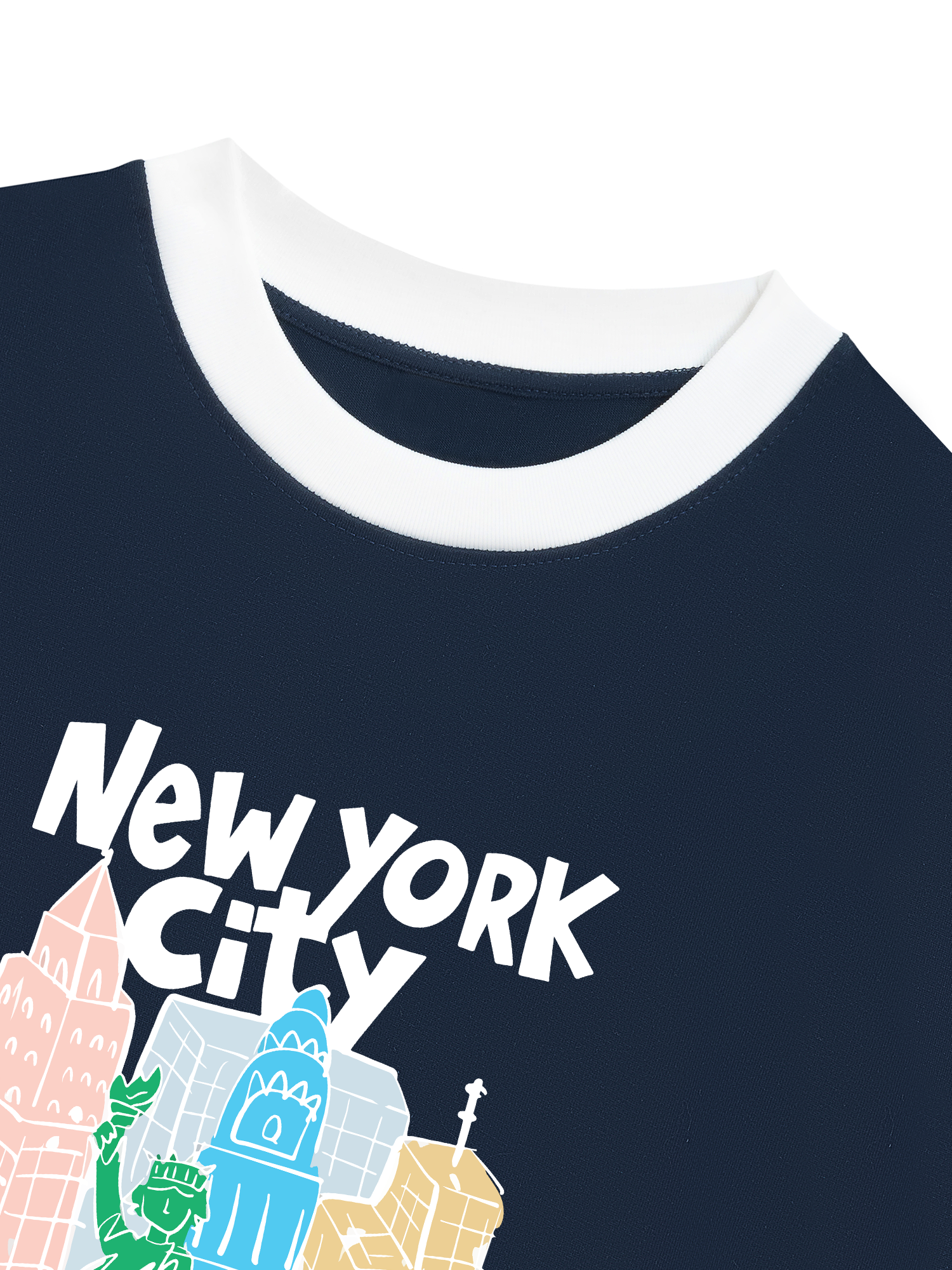 Áo Thun Ringer Relaxed Fit City New York Art