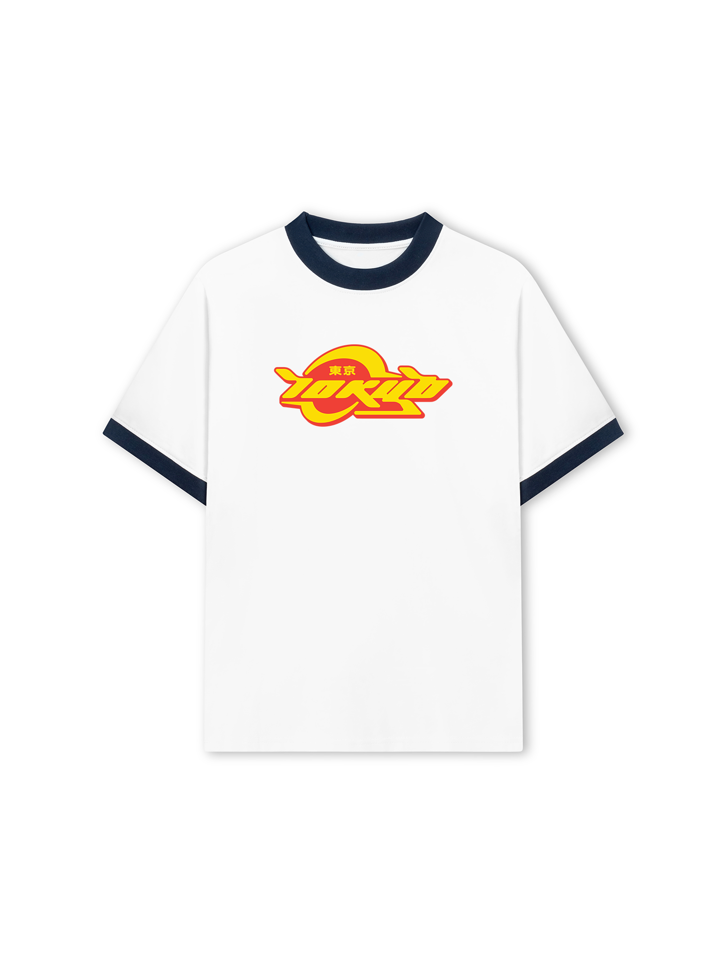 Áo Thun Ringer Relaxed Fit City Tokyo Yellow