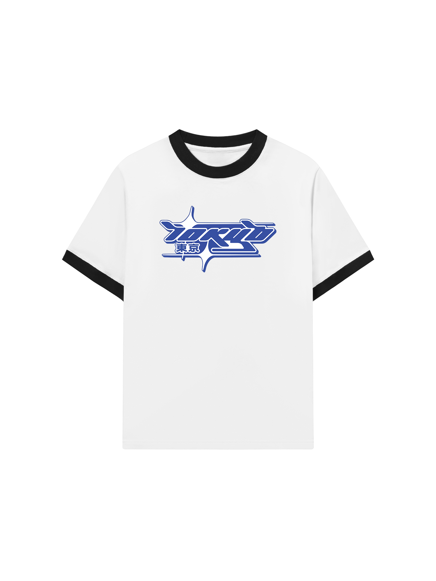 Áo Thun Ringer Relaxed Fit City Tokyo Blue