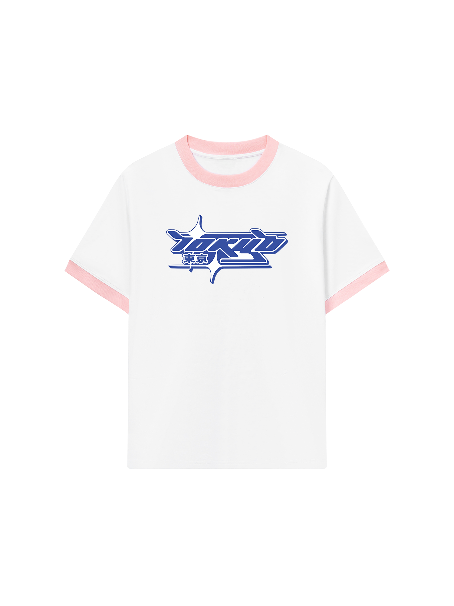 Áo Thun Ringer Relaxed Fit City Tokyo Blue