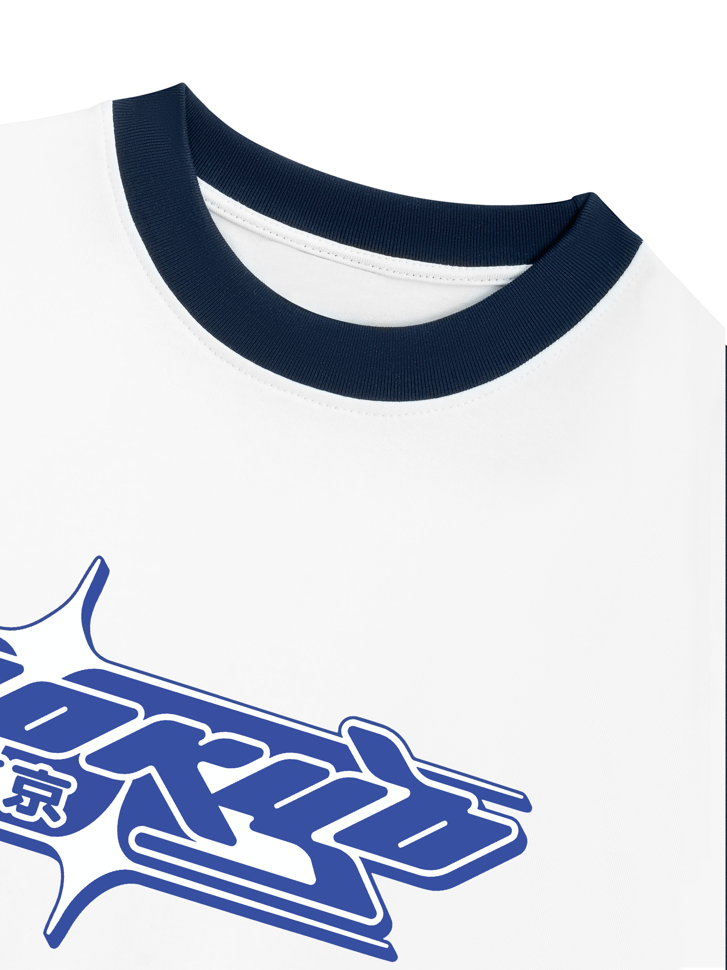Áo Thun Ringer Relaxed Fit City Tokyo Blue