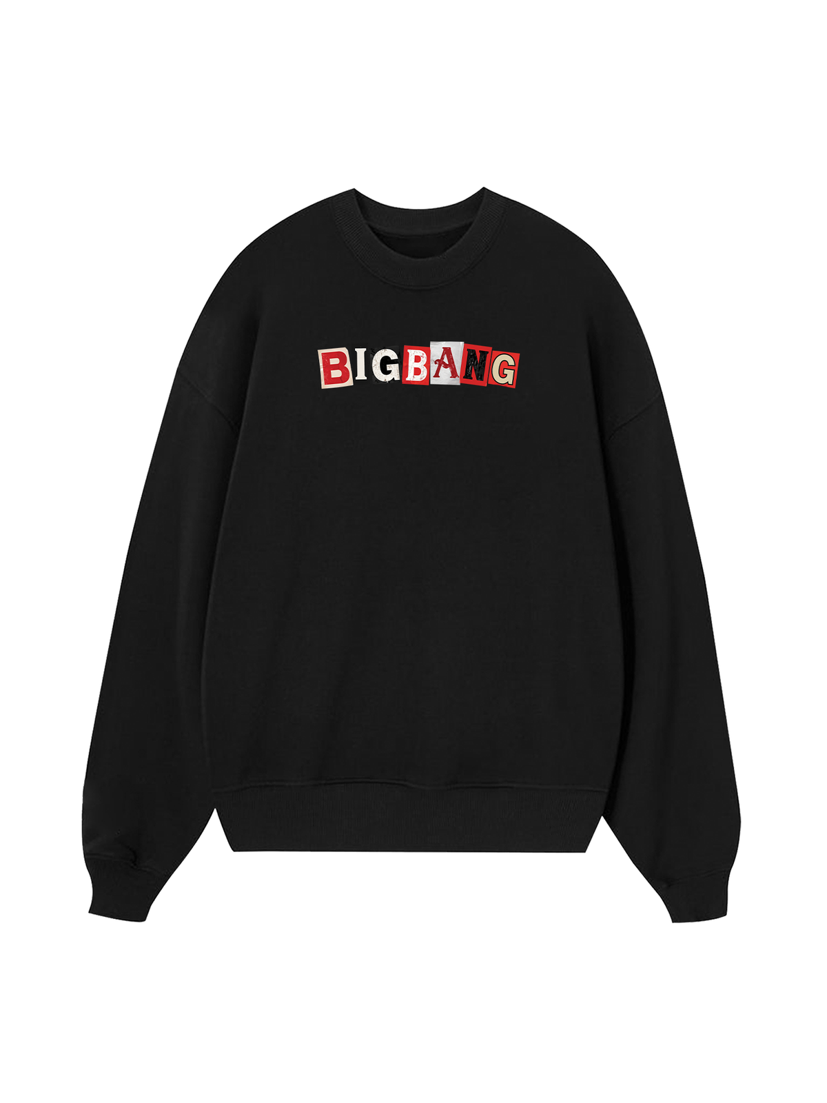 Idol Big Bang Futuristic Chrome Graphic Sweater