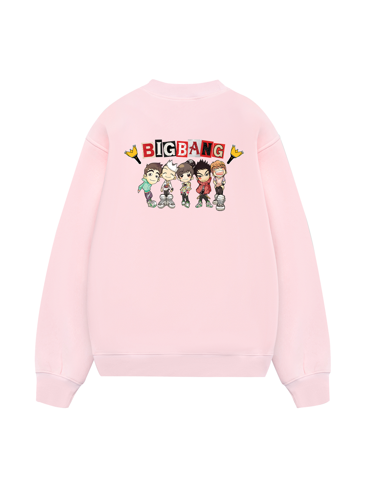 Idol Big Bang Futuristic Chrome Graphic Sweater