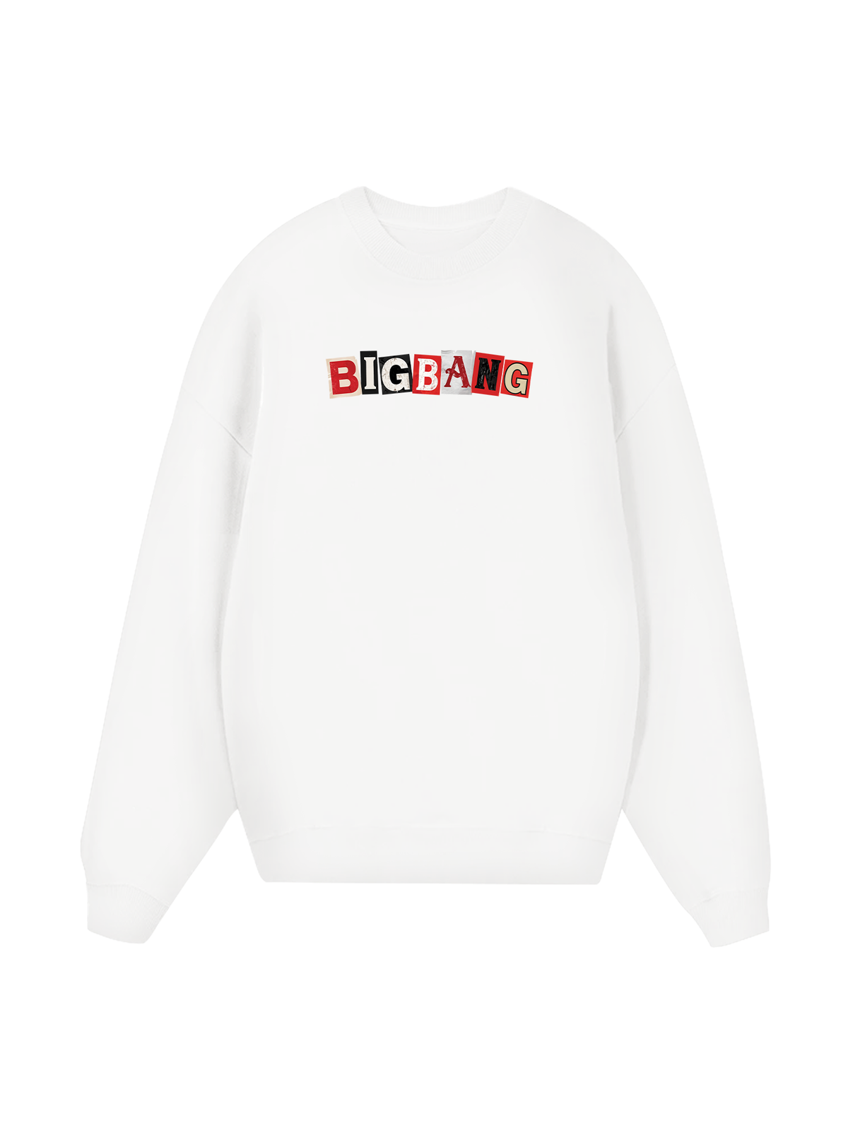 Idol Big Bang Futuristic Chrome Graphic Sweater