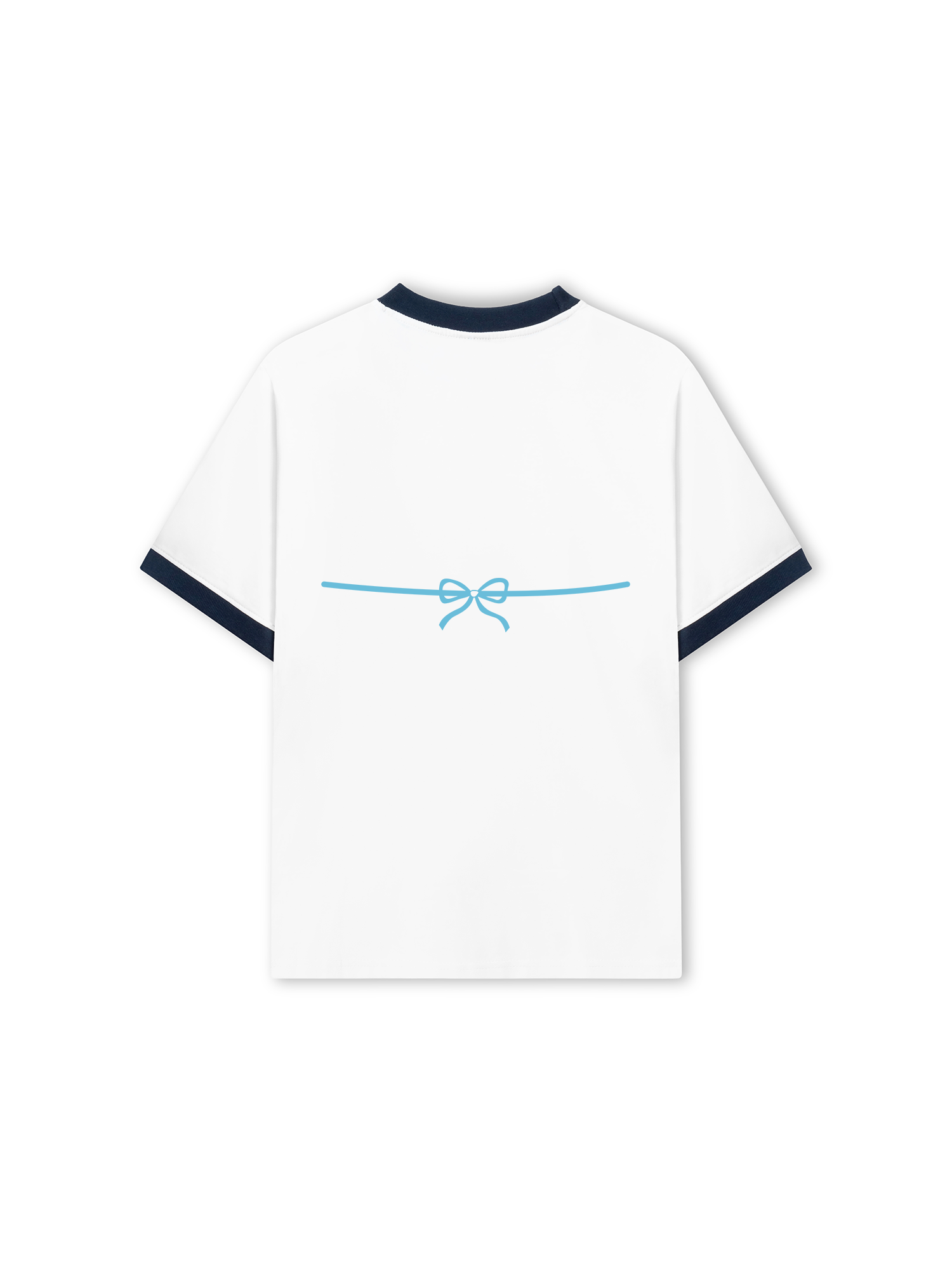 Áo Thun Ringer Relaxed Fit Tropical Summer Ribbon