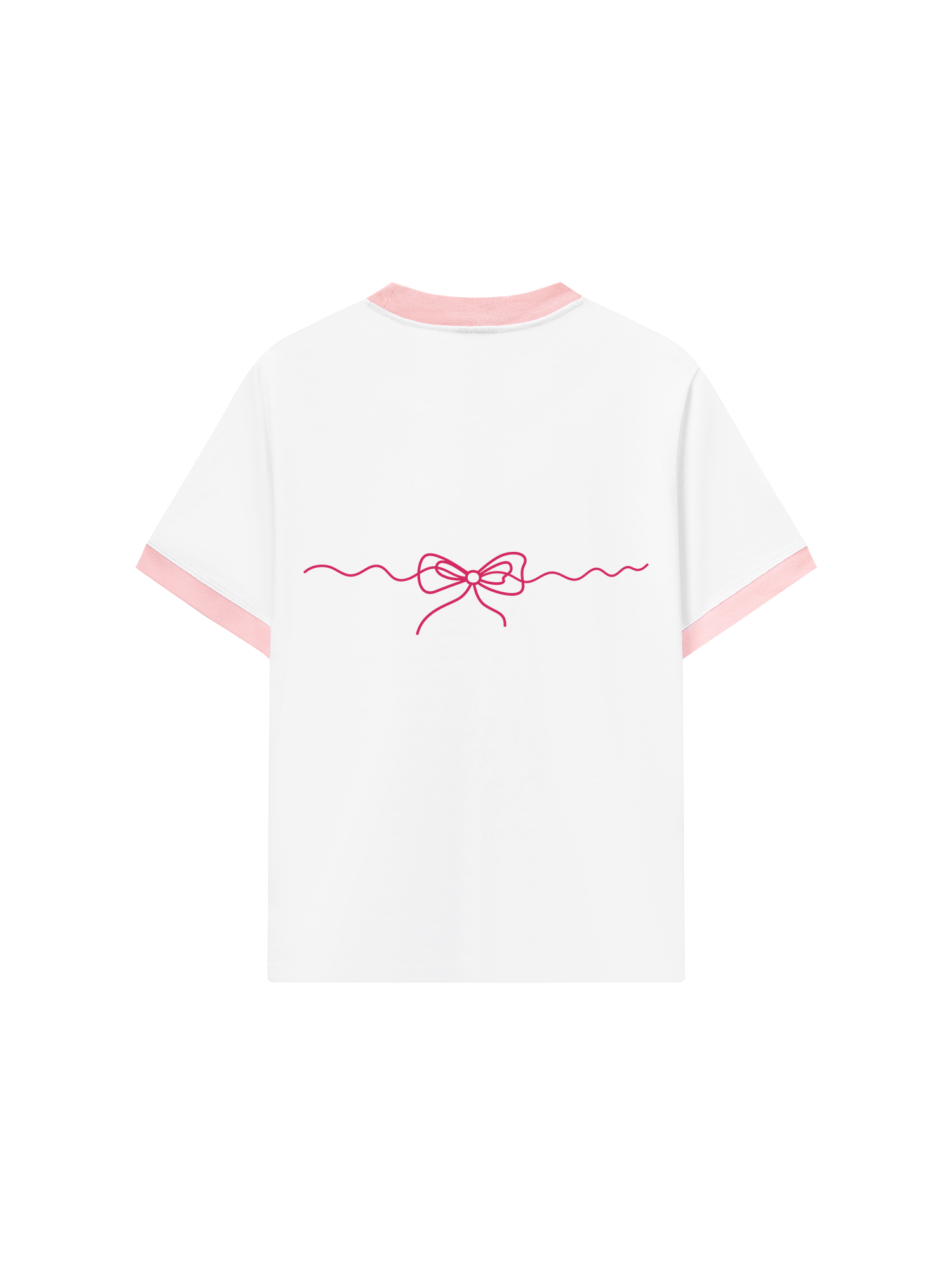 Áo Thun Ringer Relaxed Fit Tropical Pink Shell Muse