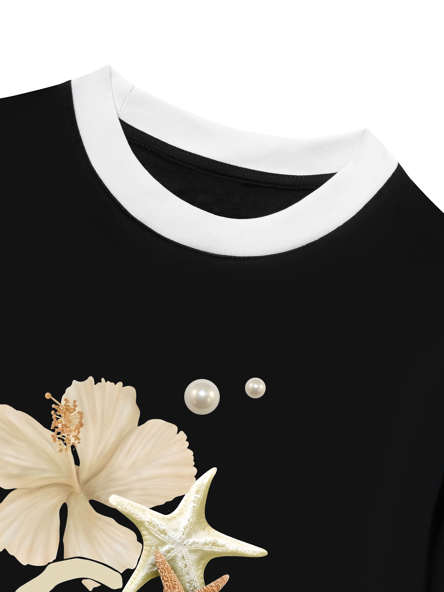 Áo Thun Ringer Relaxed Fit Tropical Pearl Coast