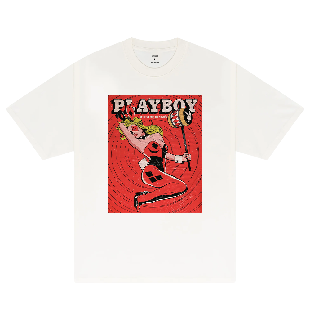 Play Boy Entertaiment For Villains T-Shirt