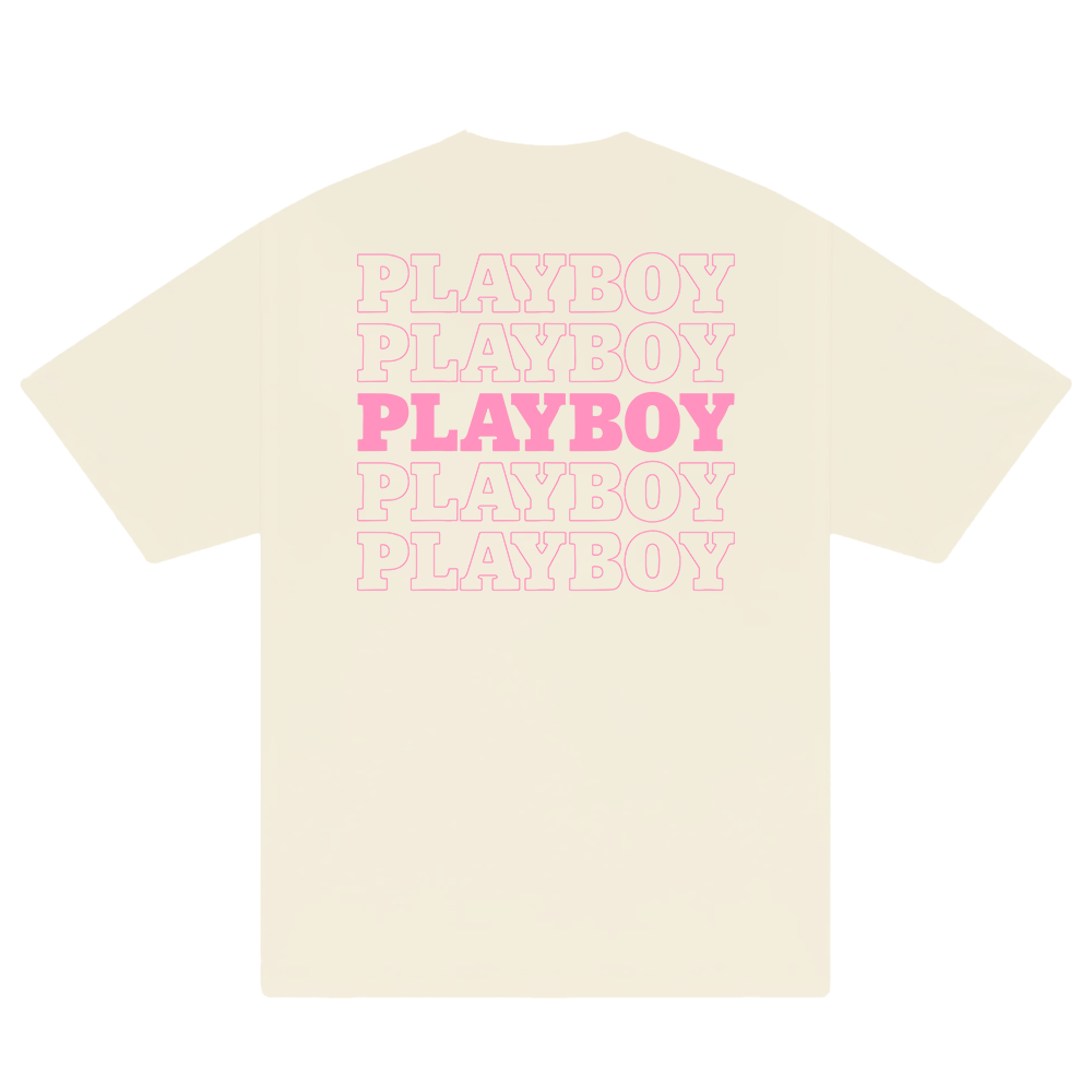 Play Boy Pink Repeating Masthead T-Shirt