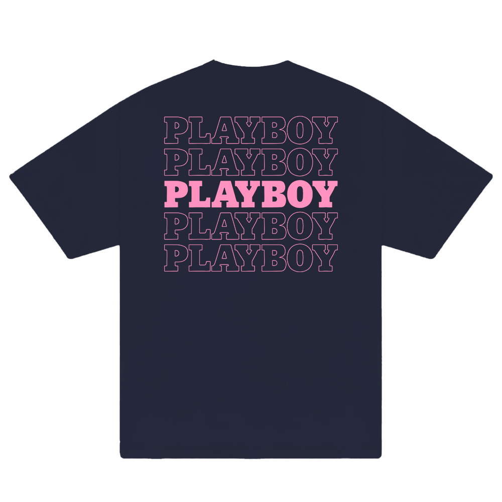 Play Boy Pink Repeating Masthead T-Shirt