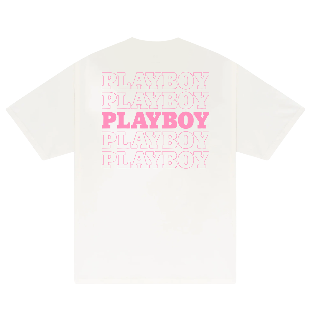 Play Boy Pink Repeating Masthead T-Shirt