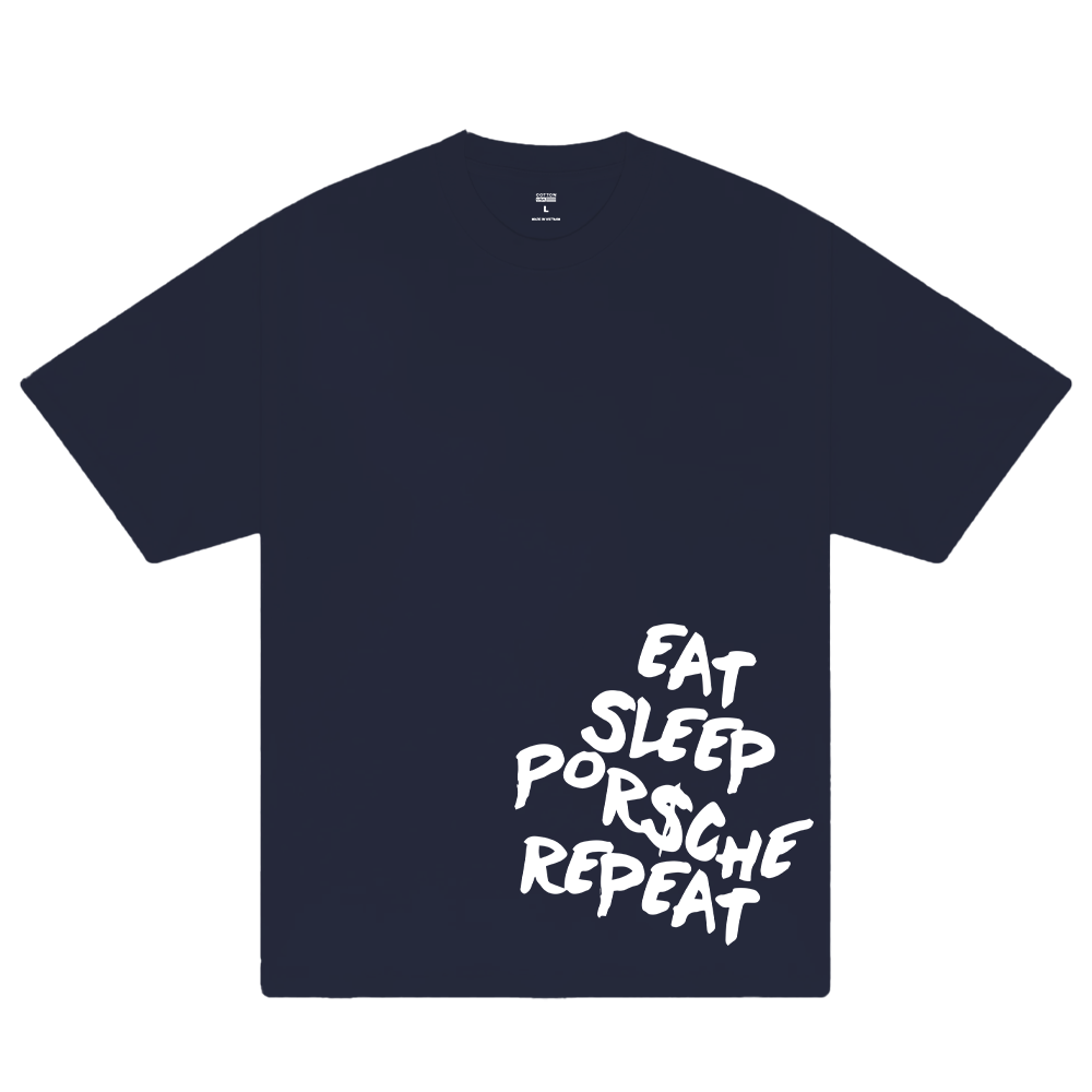 Porsche Eat Sleep Repeat T-Shirt