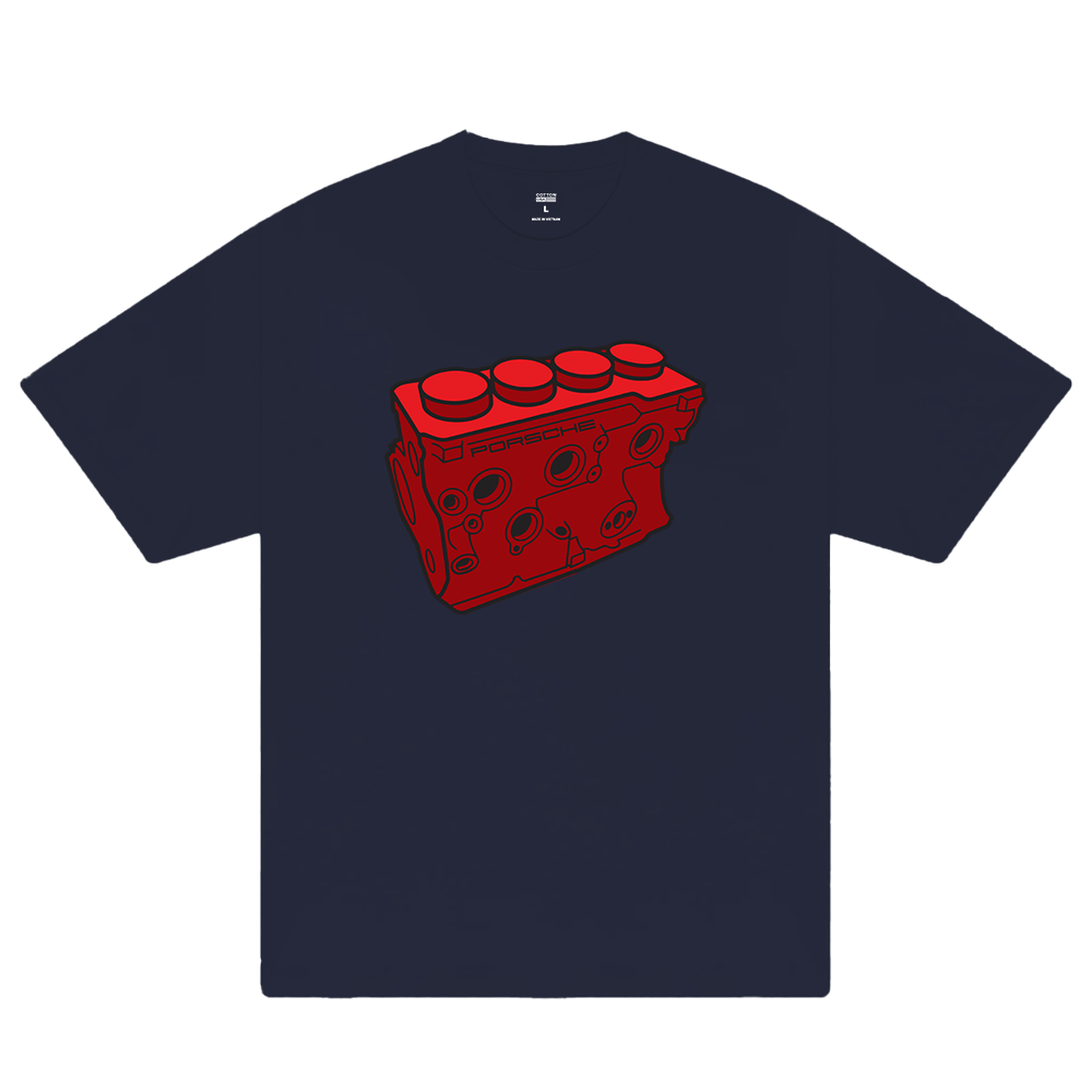 Porsche Red Lego Engine T-Shirt