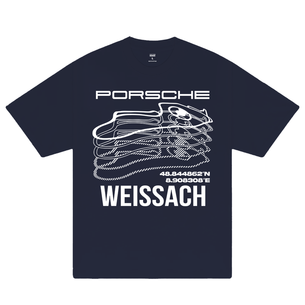 Porsche Weissach Map T-Shirt