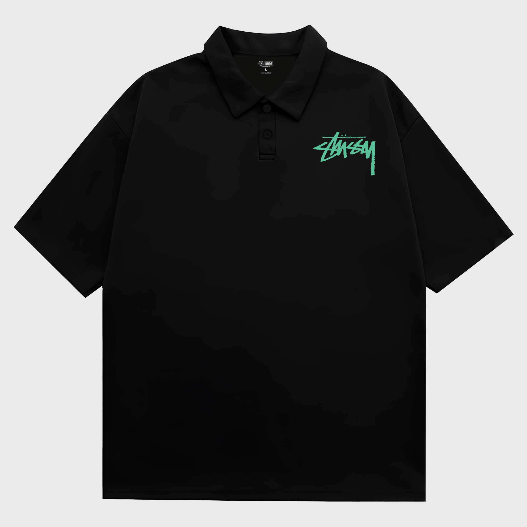 Stussy Floral Growth Takes Time Polo