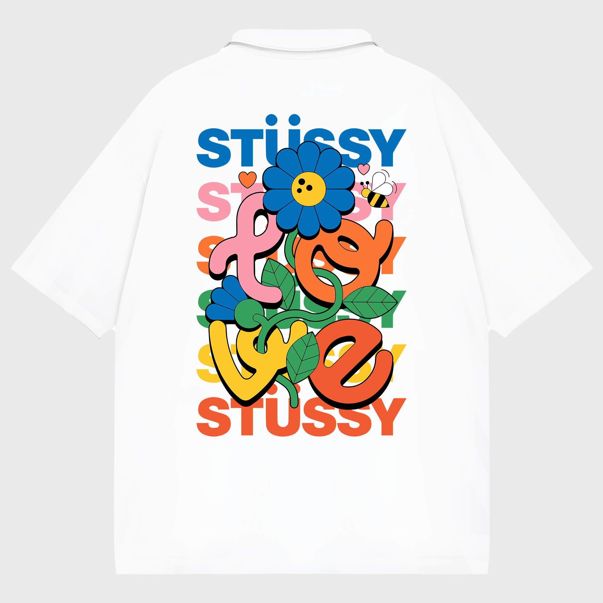 Stussy Floral LOVE Polo