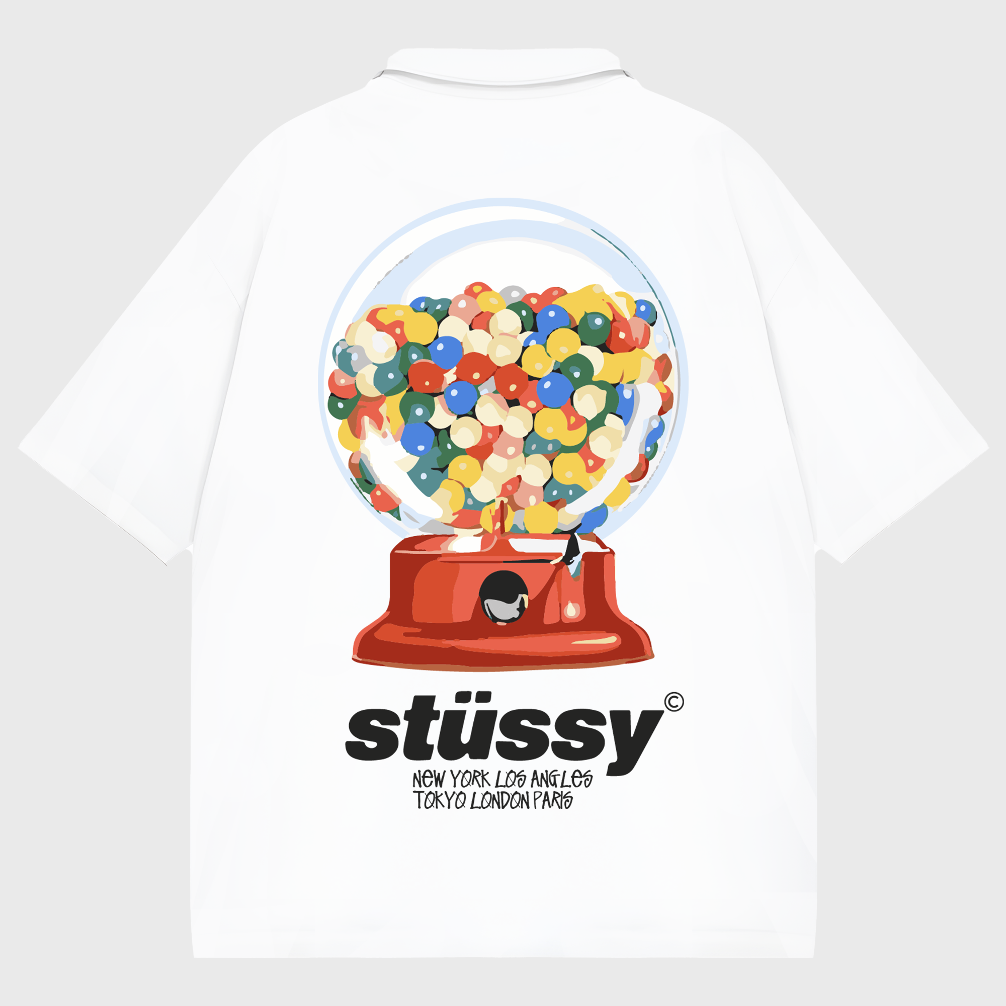 Stussy Gumball Operator's Bell Polo