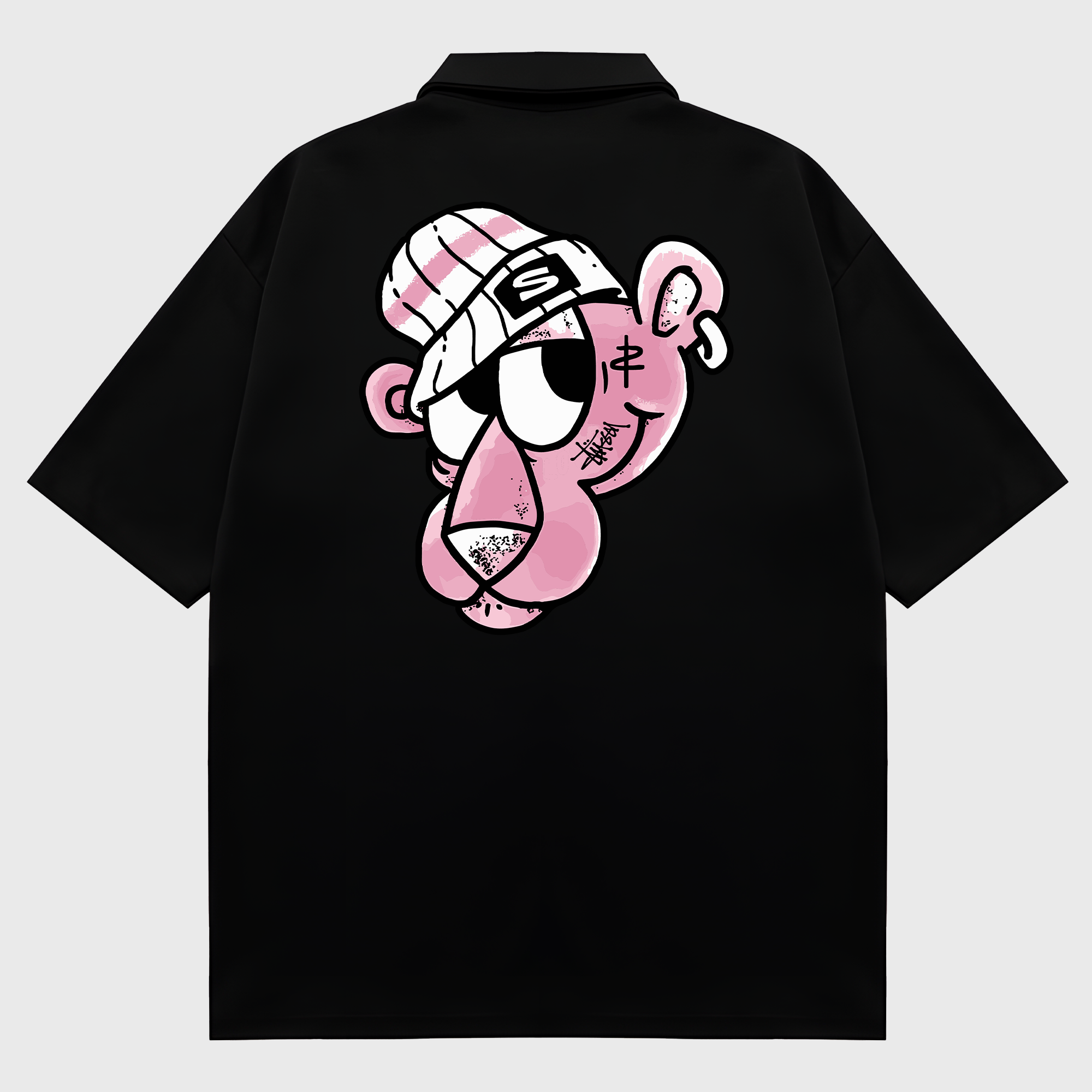 Stussy Tattoo Pink Panther Polo