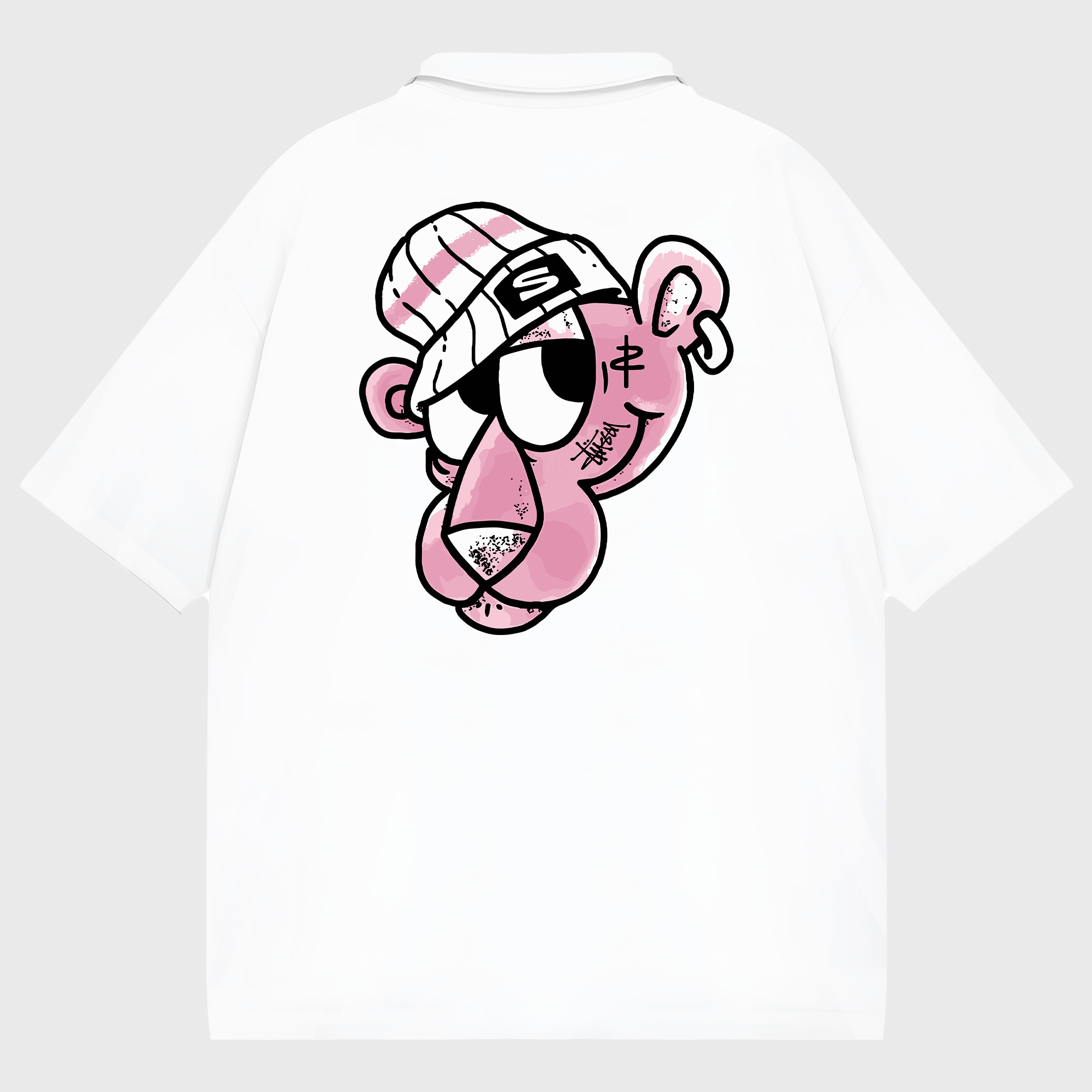 Stussy Tattoo Pink Panther Polo