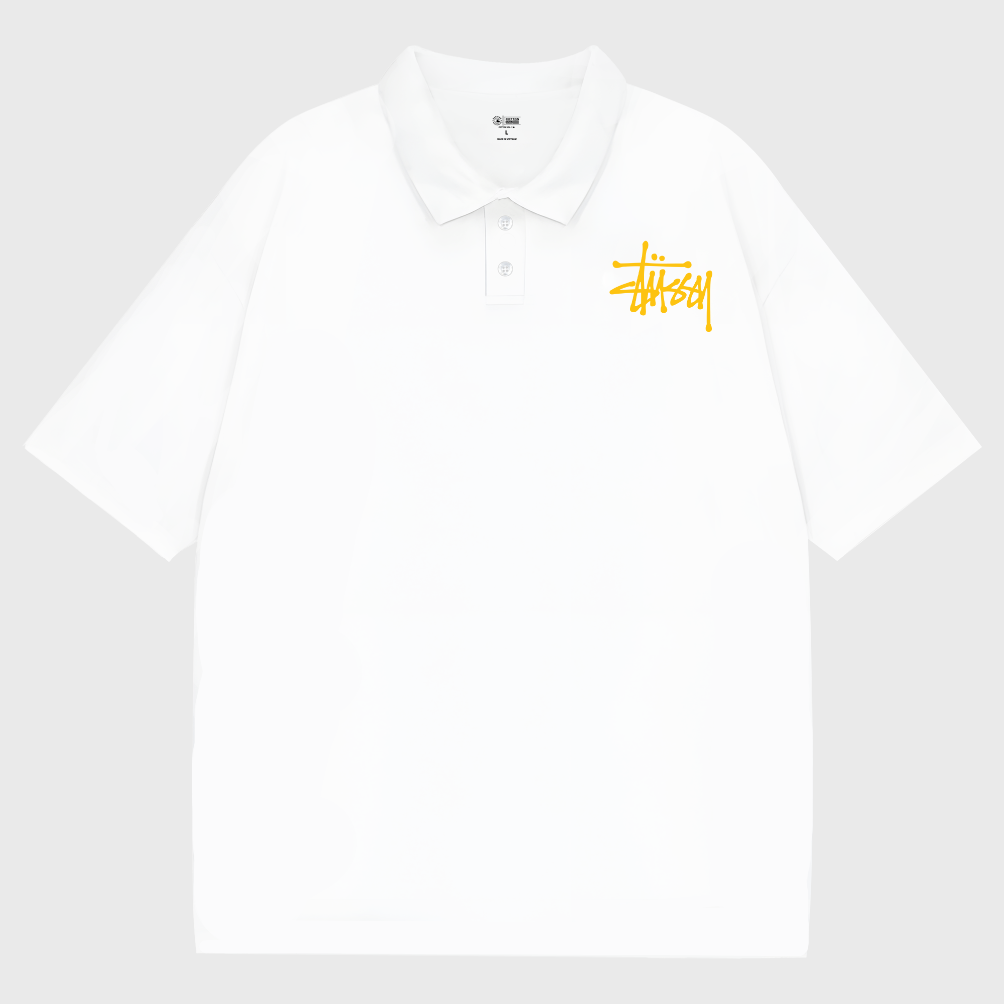 Stussy Yellow Clound Polo