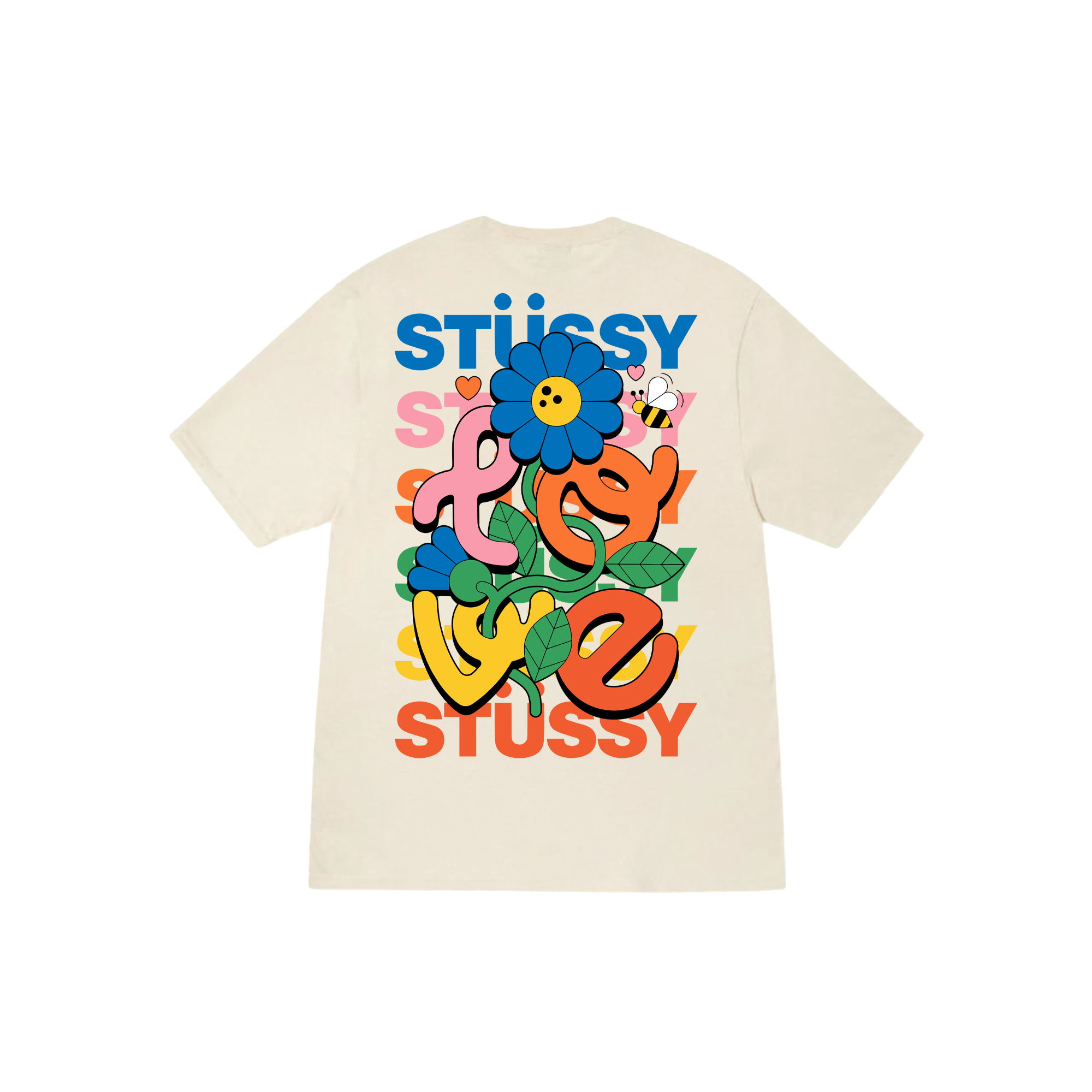 Stussy Floral LOVE T-Shirt