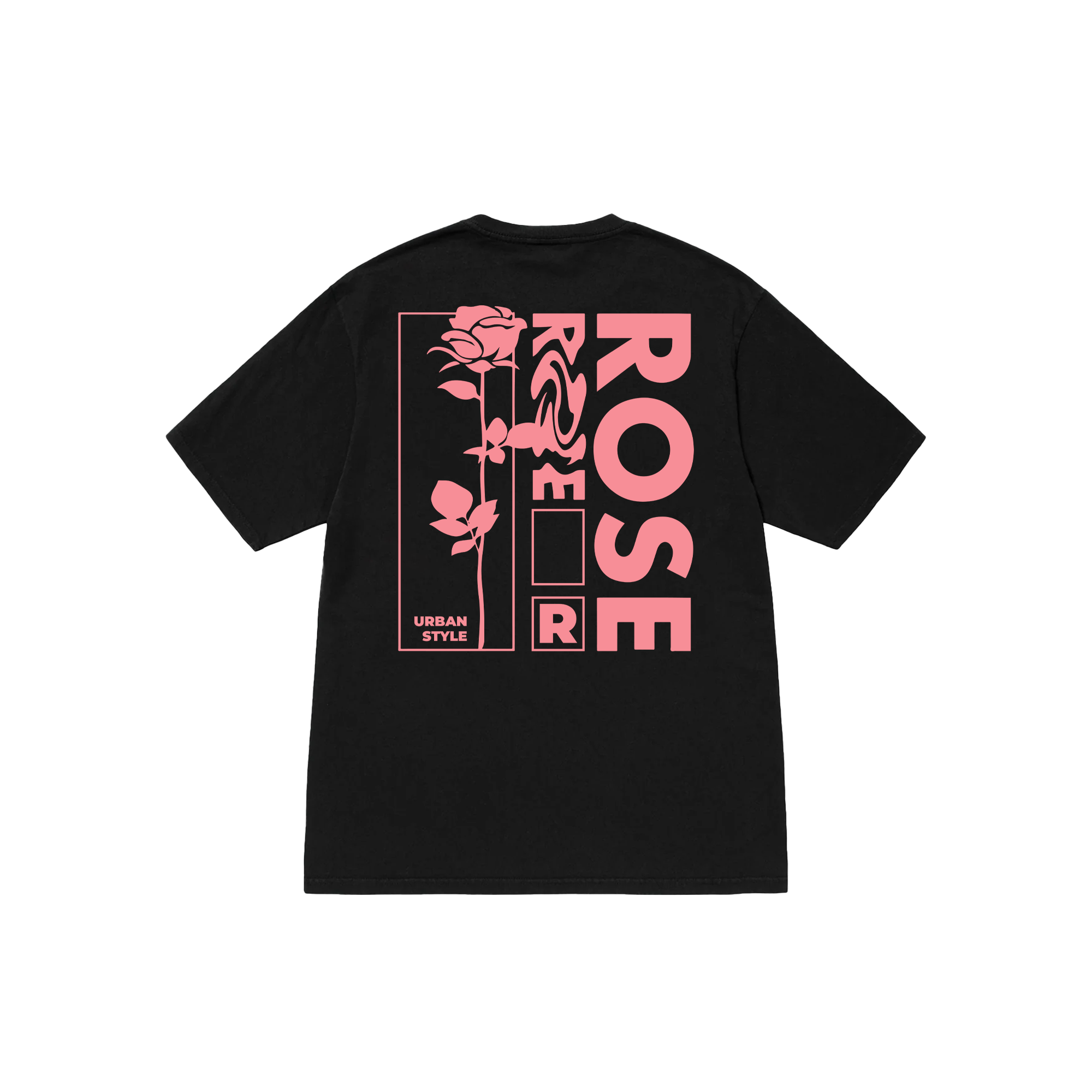 Stussy Floral Pink  Rose T-Shirt