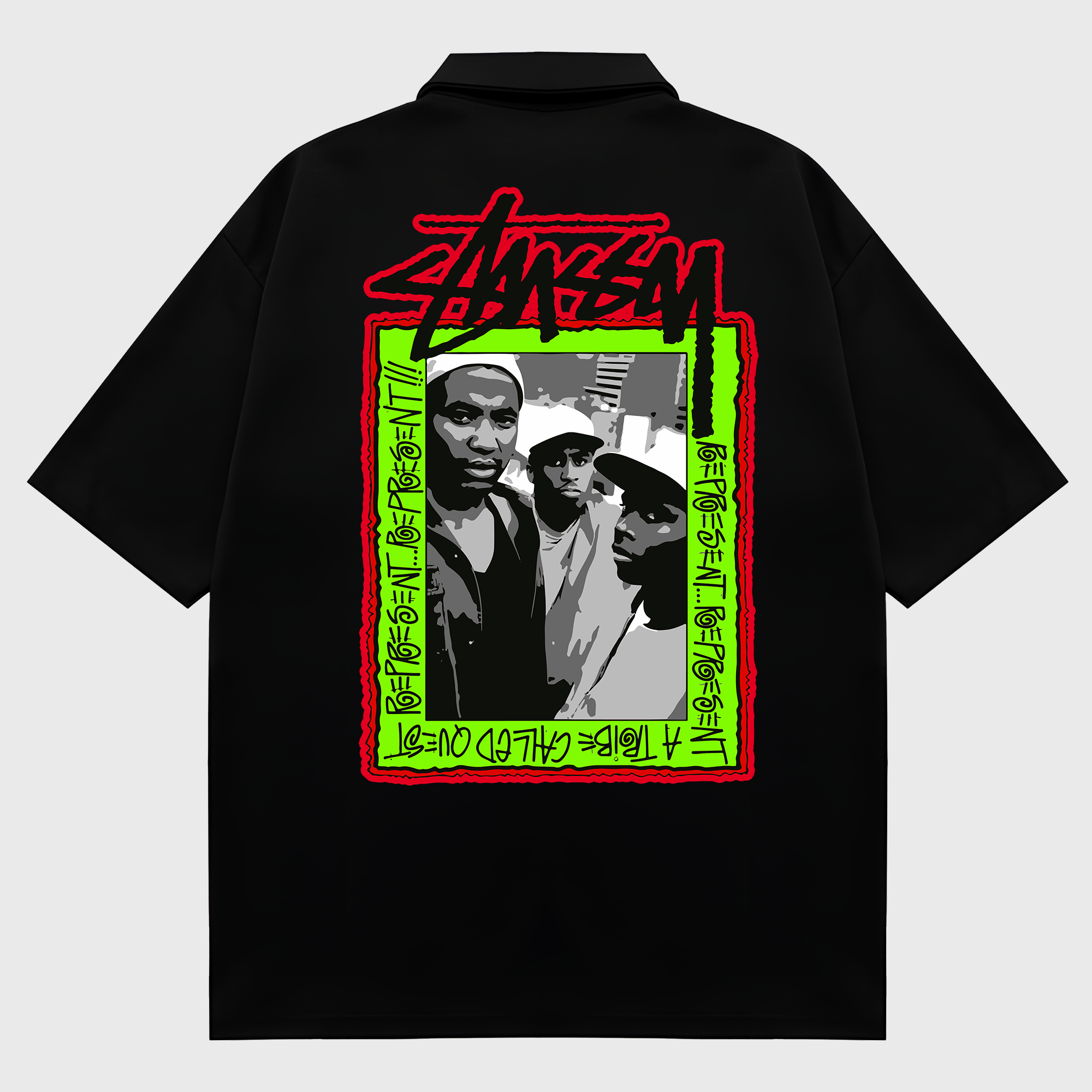 Stussy x A Tribe Called Quest Crewneck Draw Polo