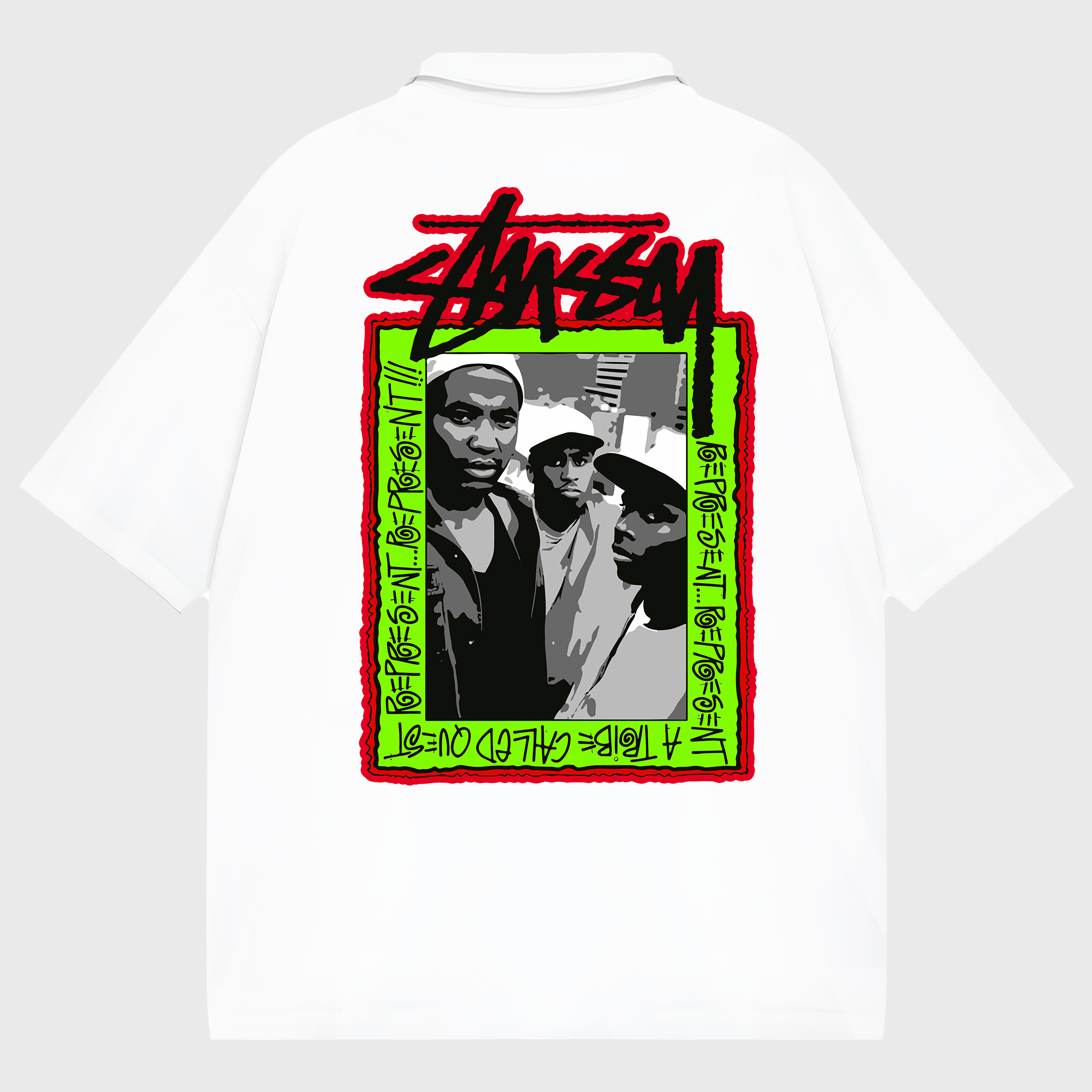 Stussy x A Tribe Called Quest Crewneck Draw Polo