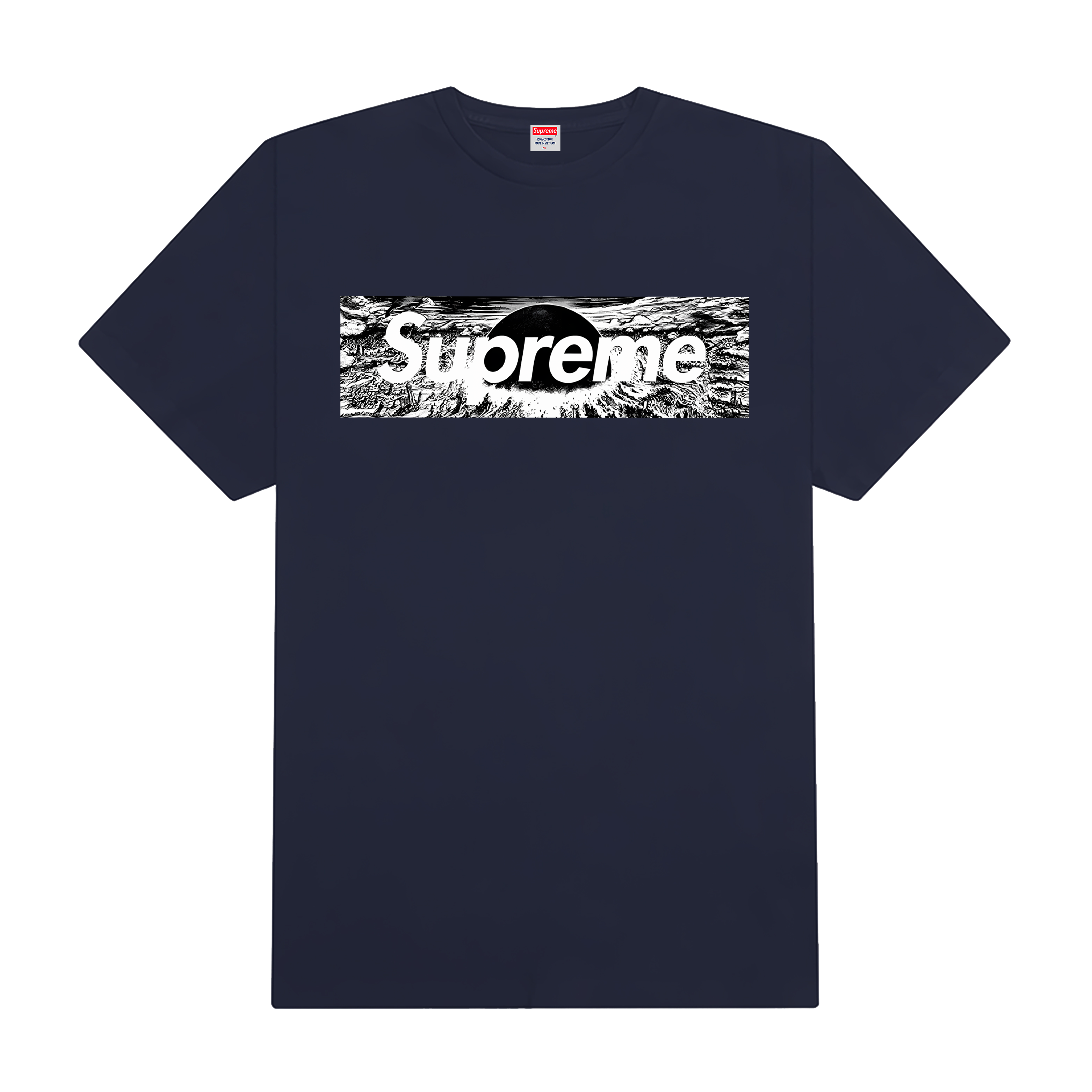 Supreme Black White Logo T-Shirt