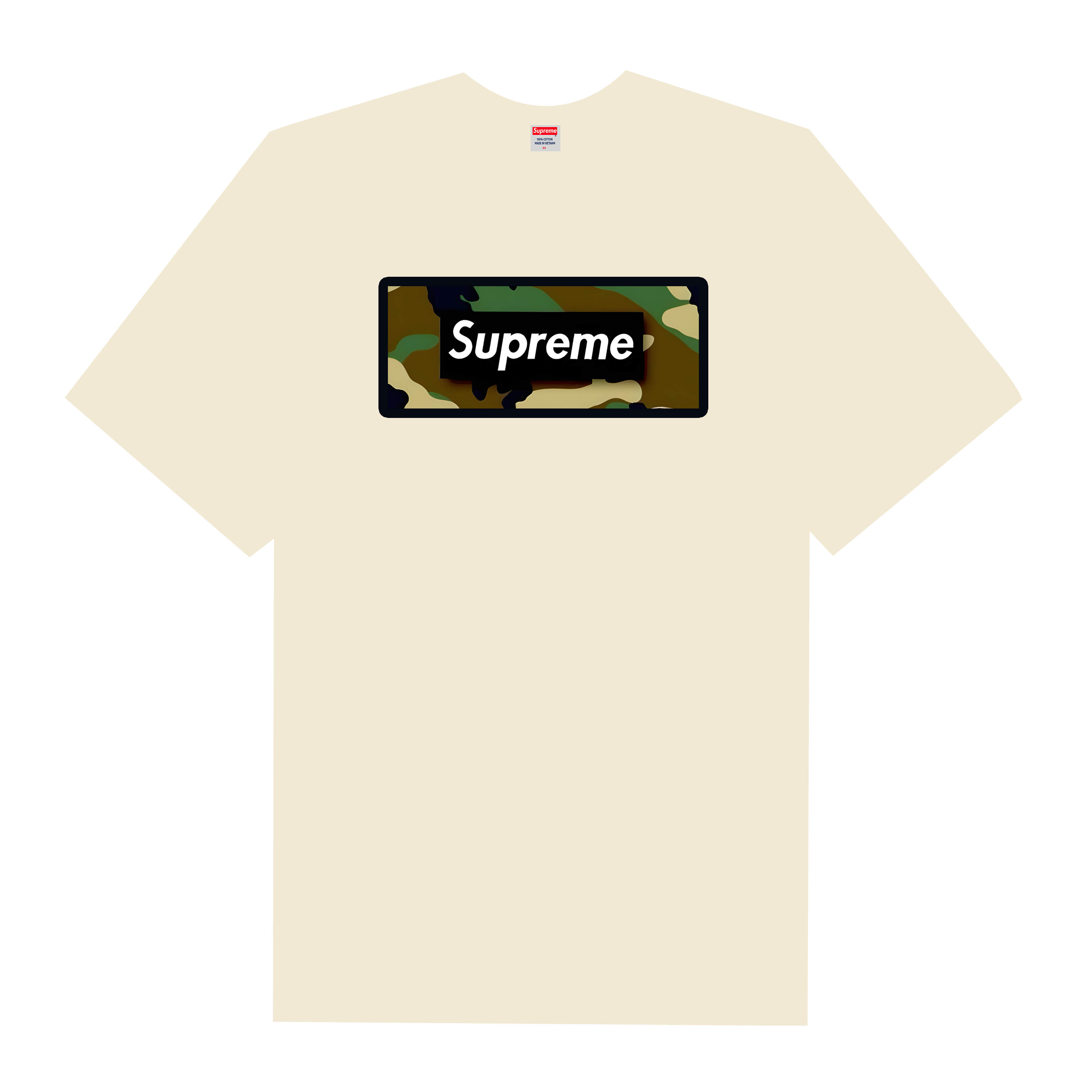 Supreme Camouflage Basic Logo T-Shirt