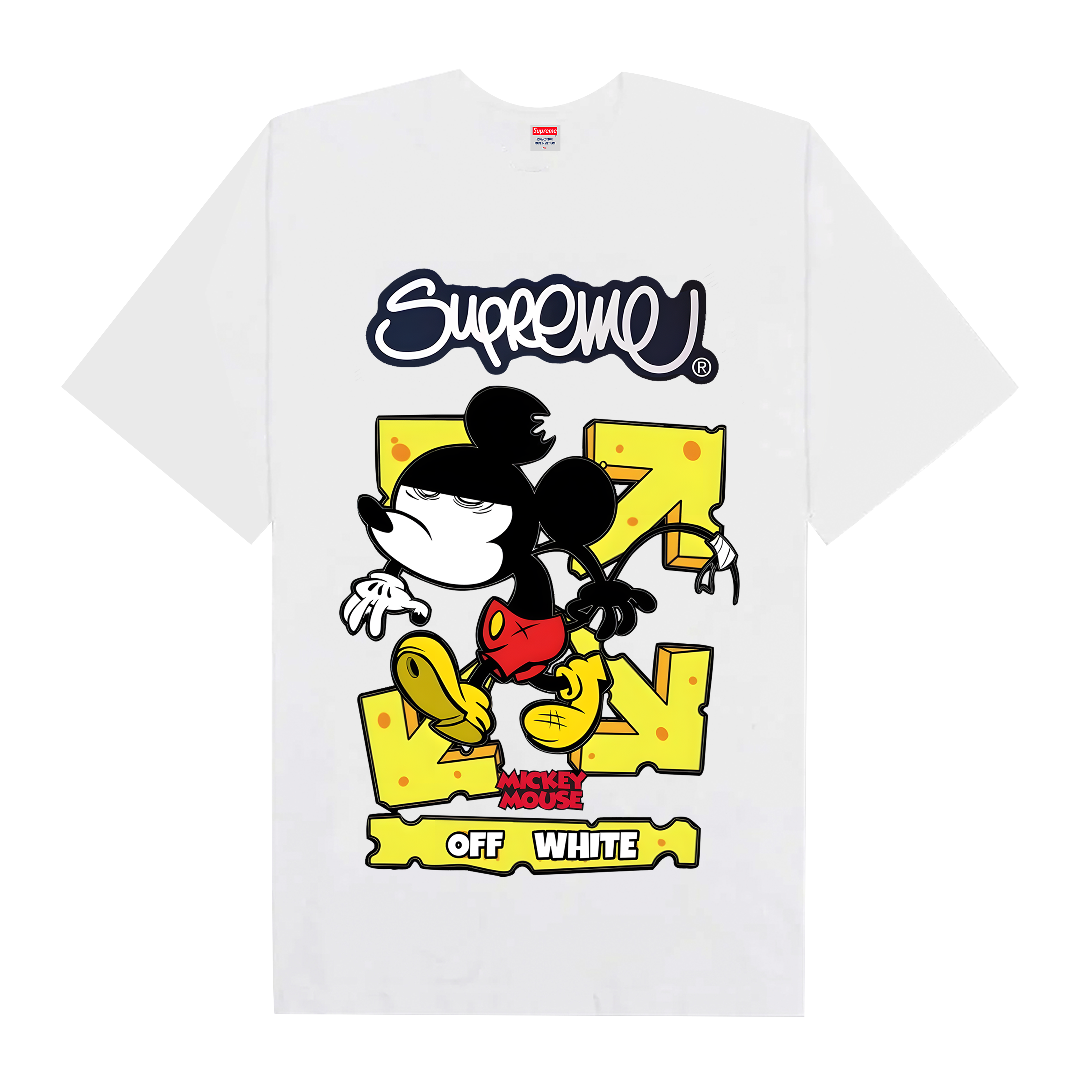Supreme Mickey Off White T-Shirt