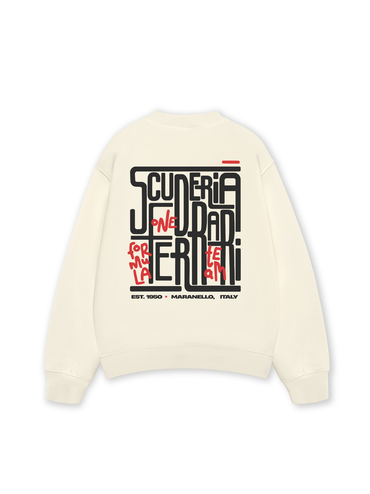 Áo Sweater Nỉ Hai Da Ferrari Formula One Team