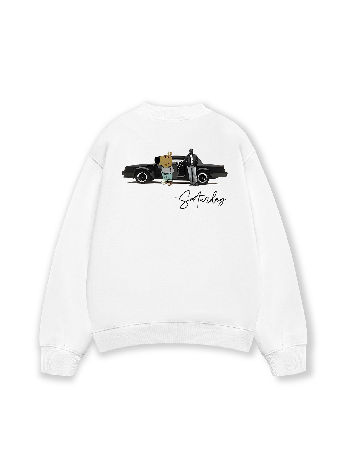 Áo Sweater Nỉ Hai Da Classic Car Saturday