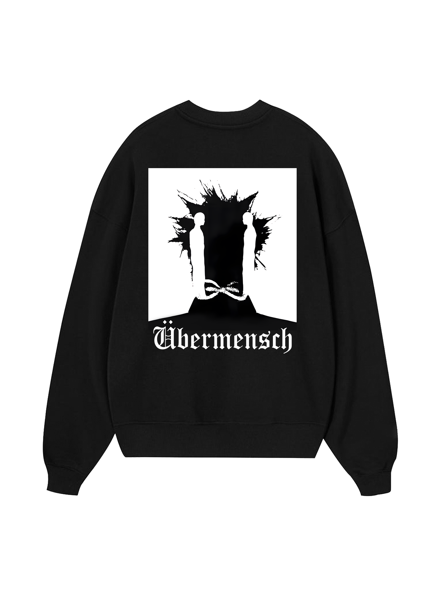 Ubermensch Black And White Sweater