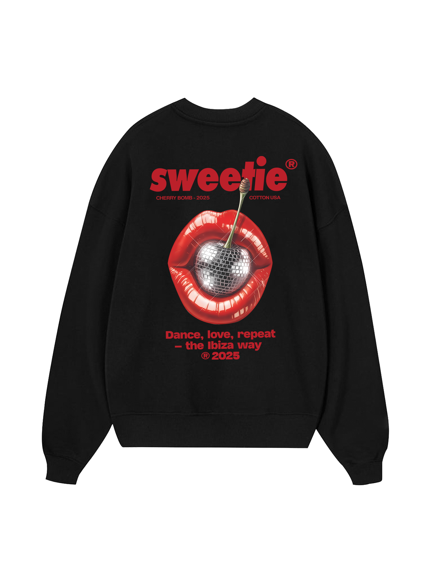 Cherry Sweetie Lip Sweater