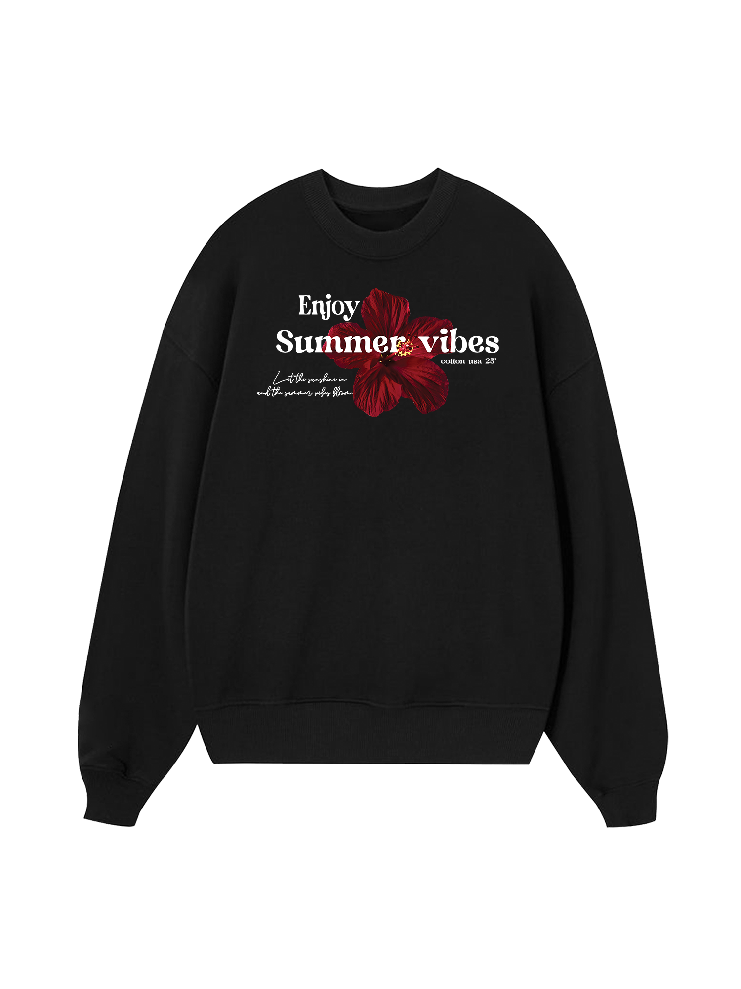 Floral Enjoy Summer  Sweater