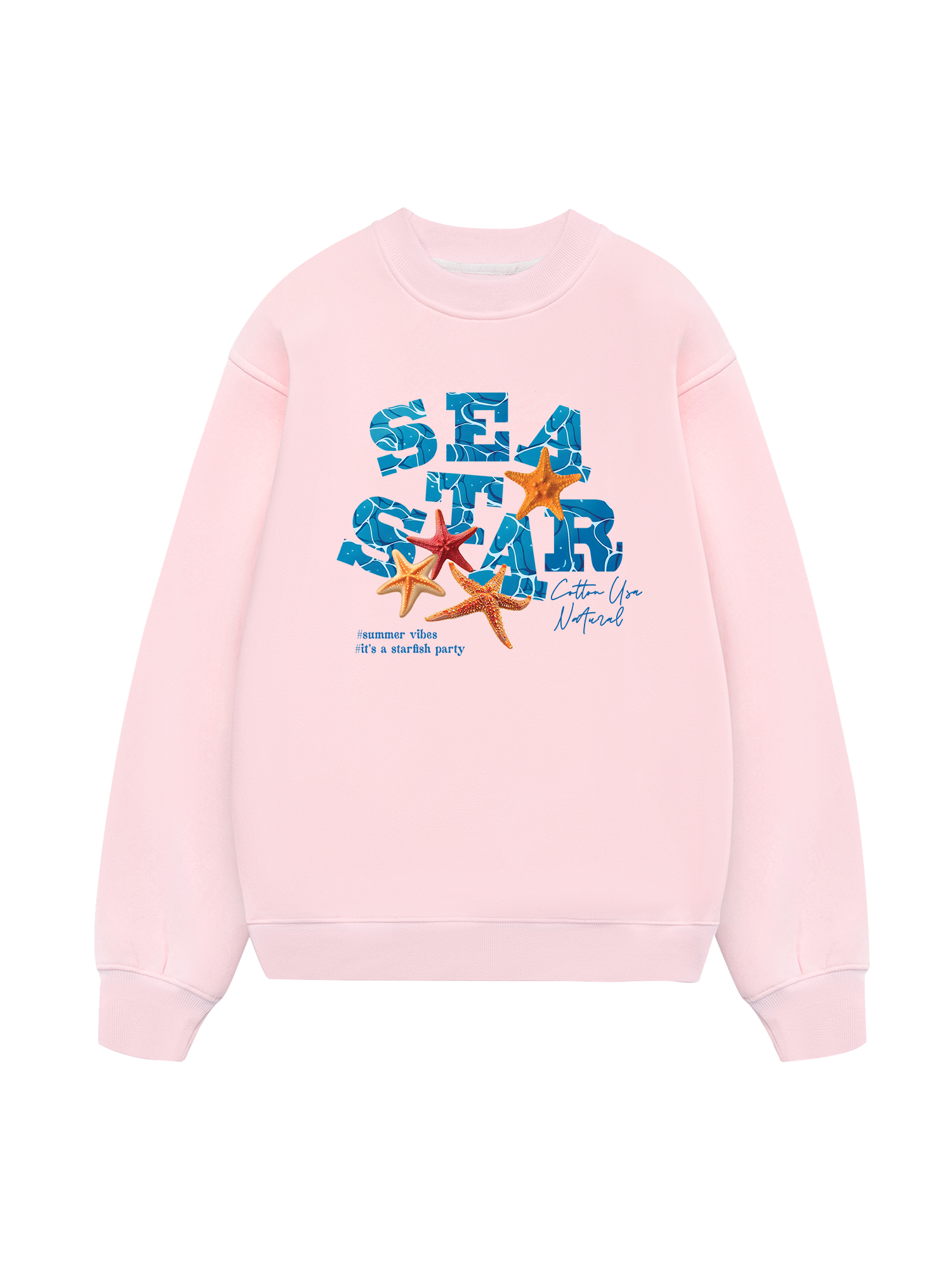 Tropical Starfish Parrty Sea Water Sweater