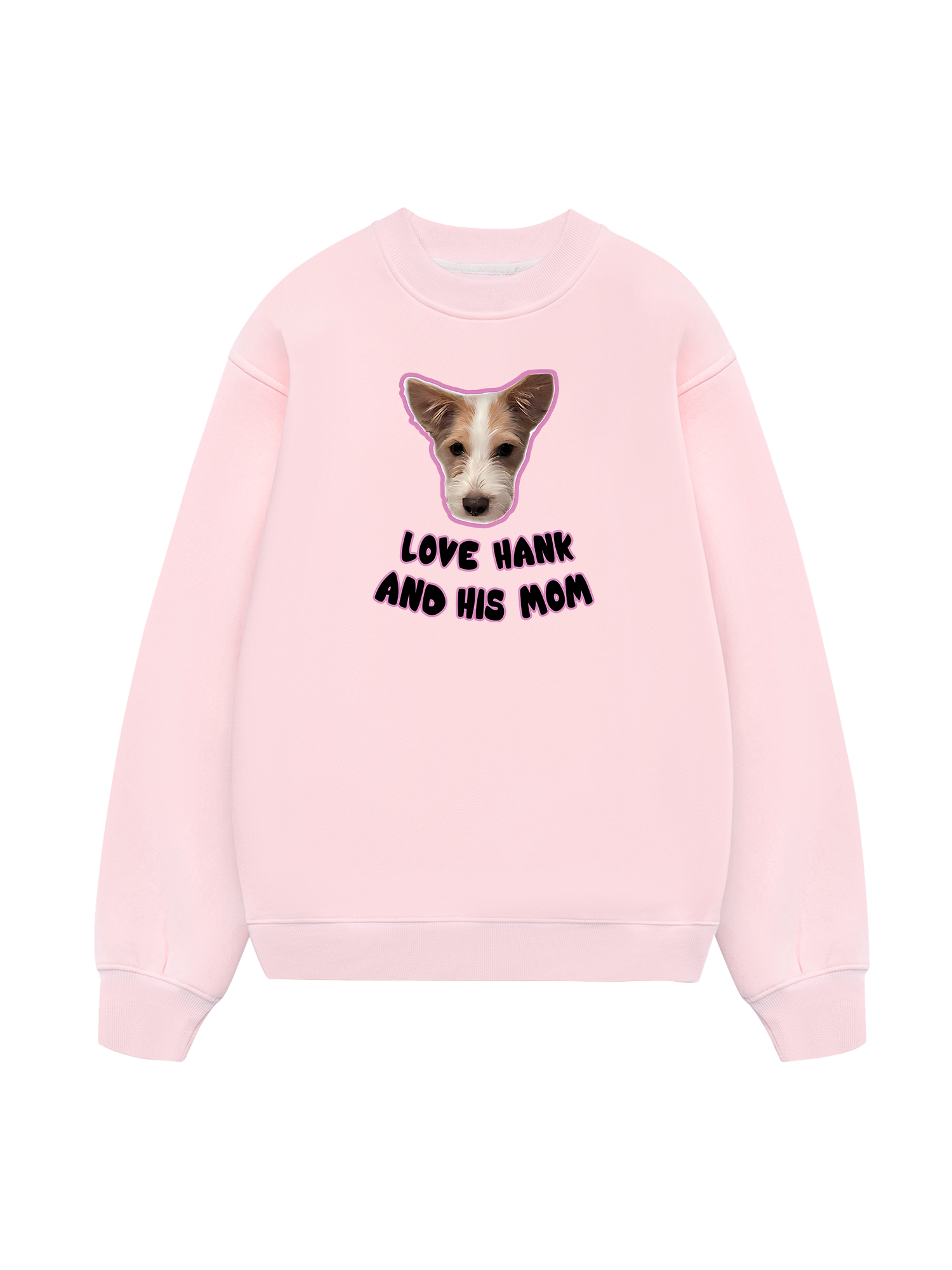 Black Pink Love Hank  Sweater