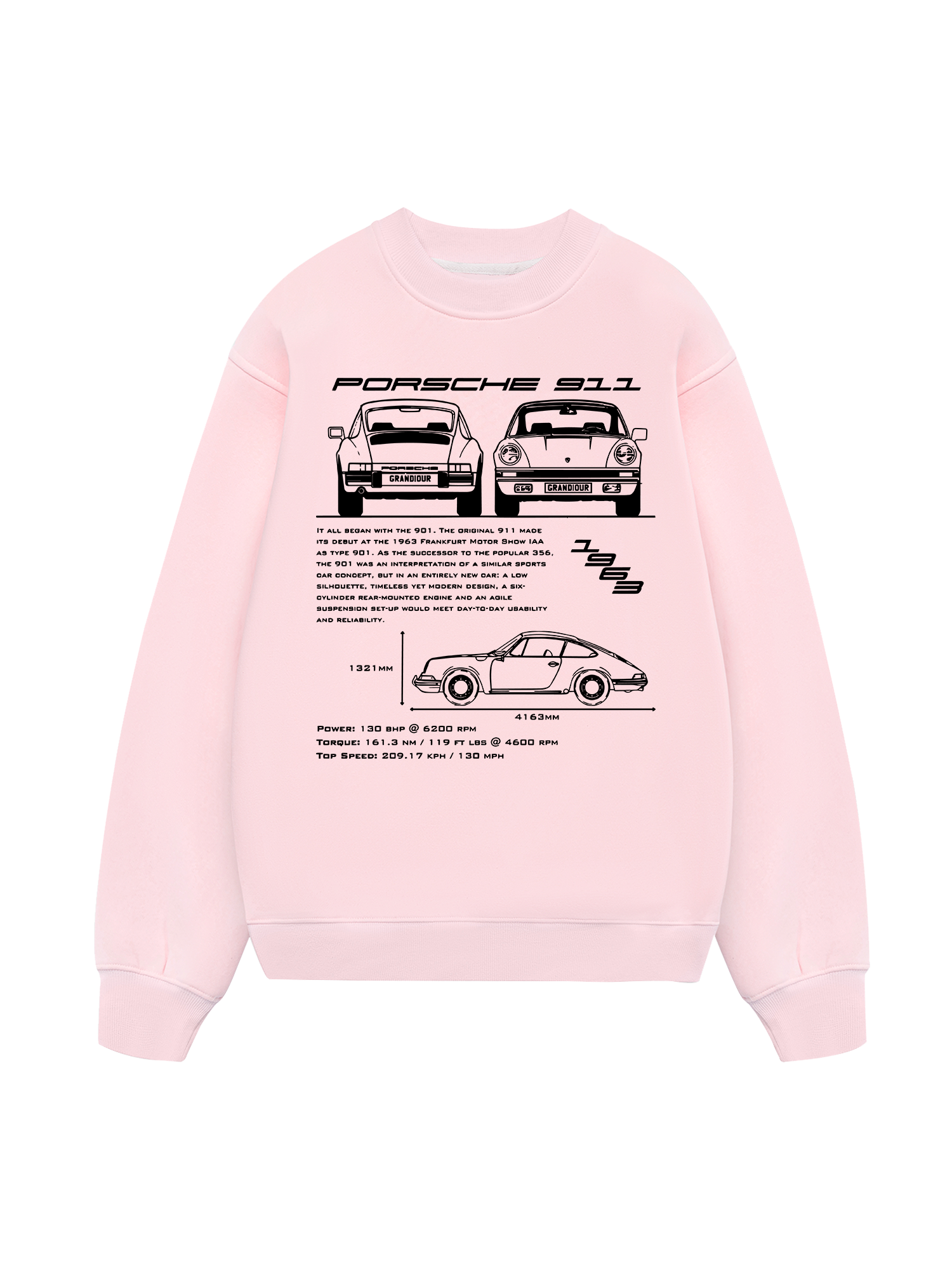 Porsche 911 Blueprint Sweater