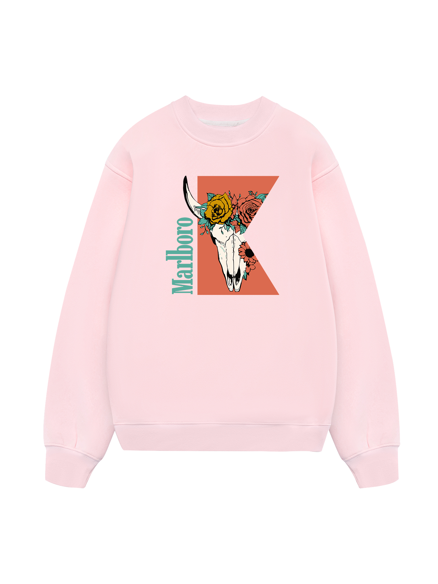 Marlboro Rose Skull Sweater