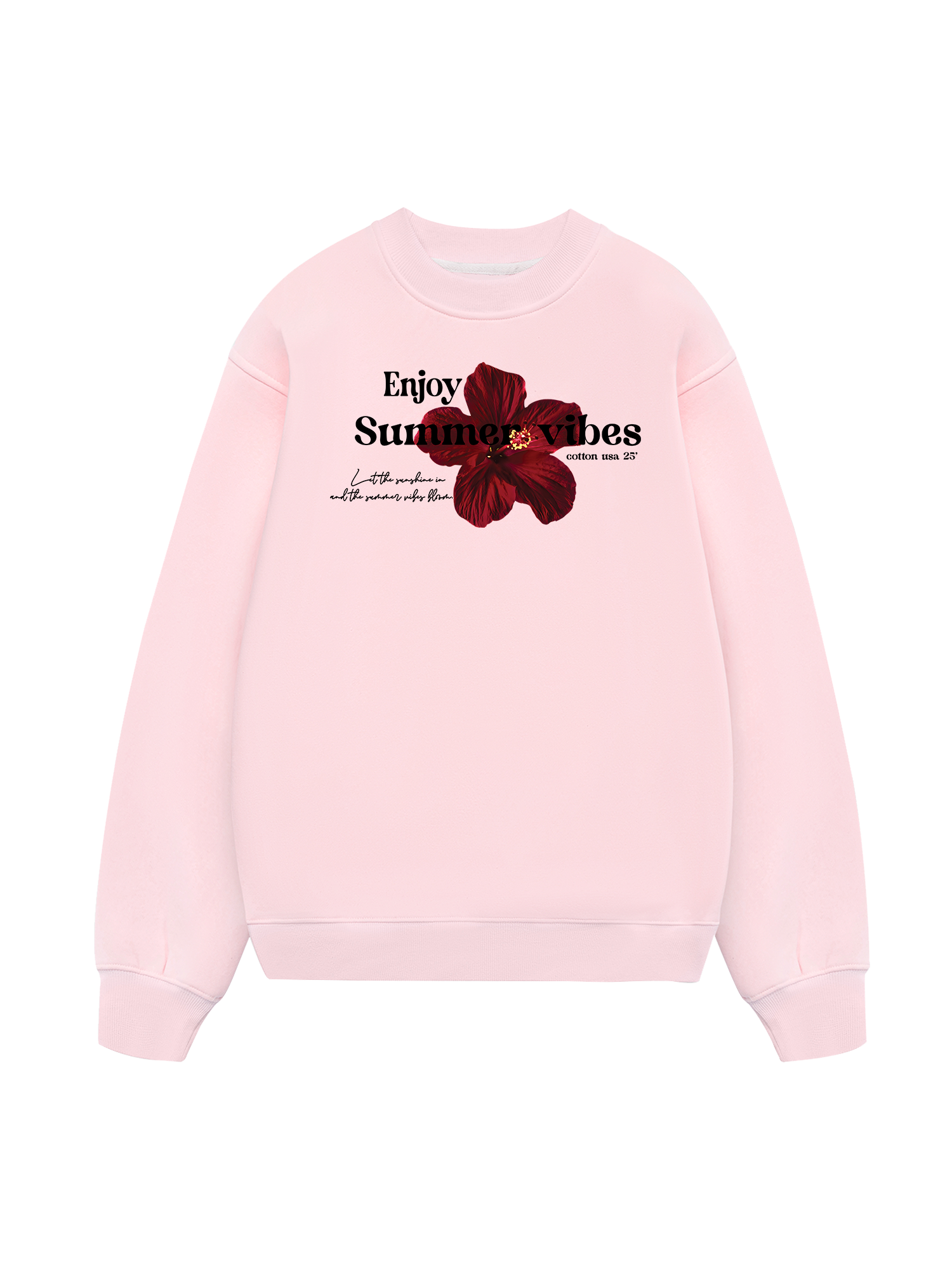 Floral Enjoy Summer  Sweater