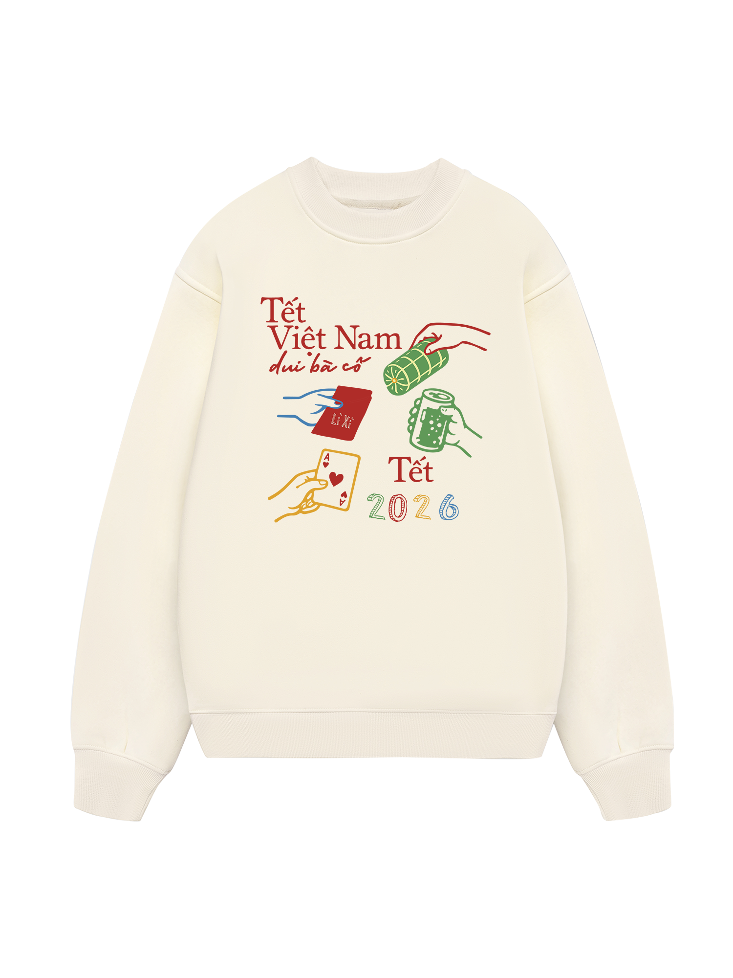 Tết Việt Nam Dui Bà Cố Sweater