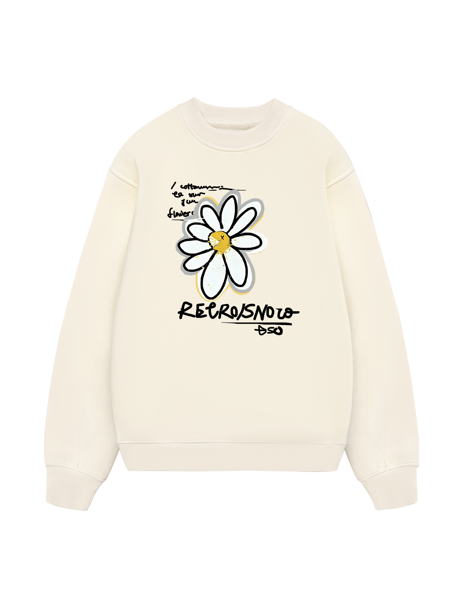 Cotton Usa Daisy Flower Sweater