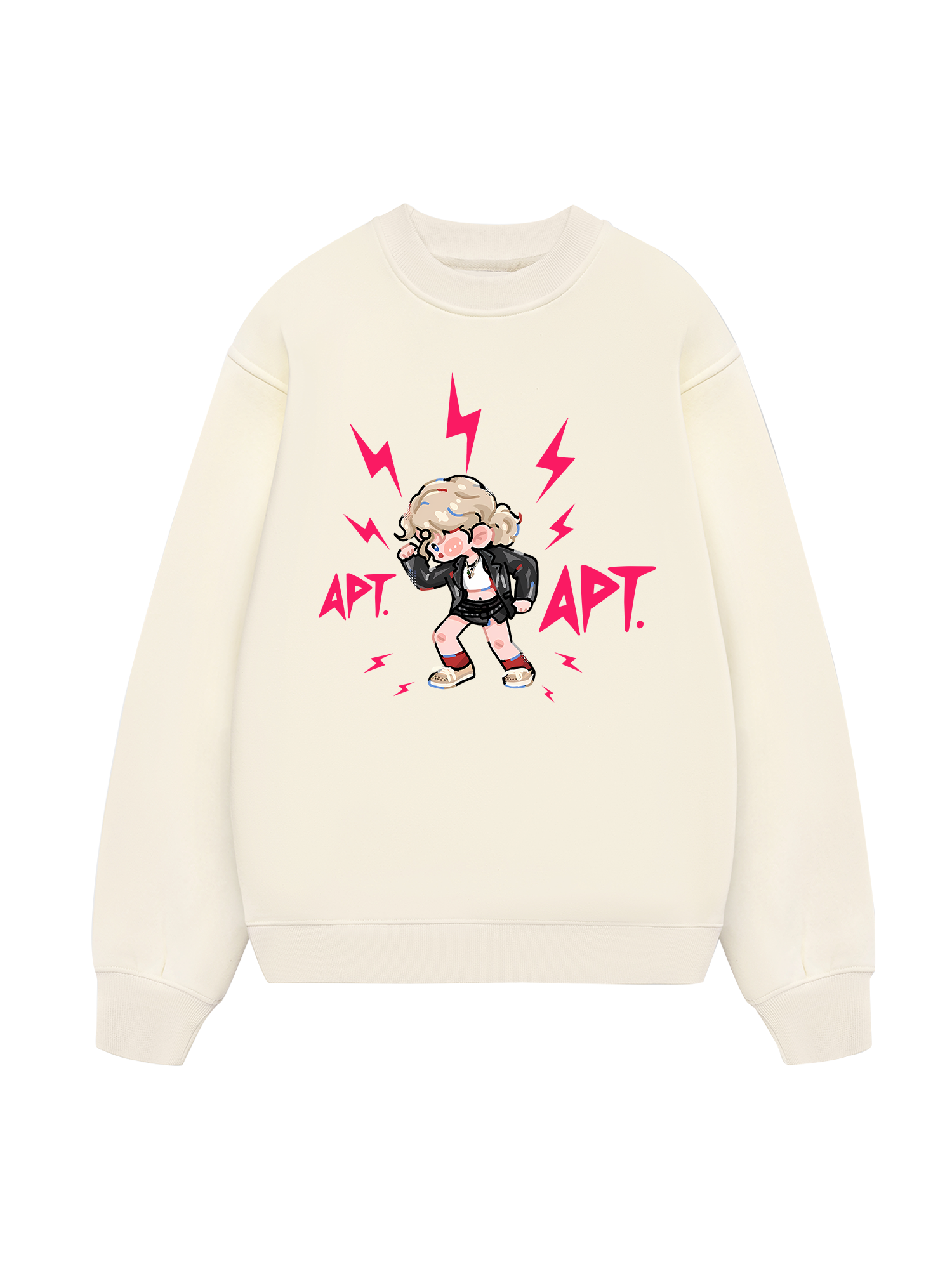 Black Pink Cute APT Sweater
